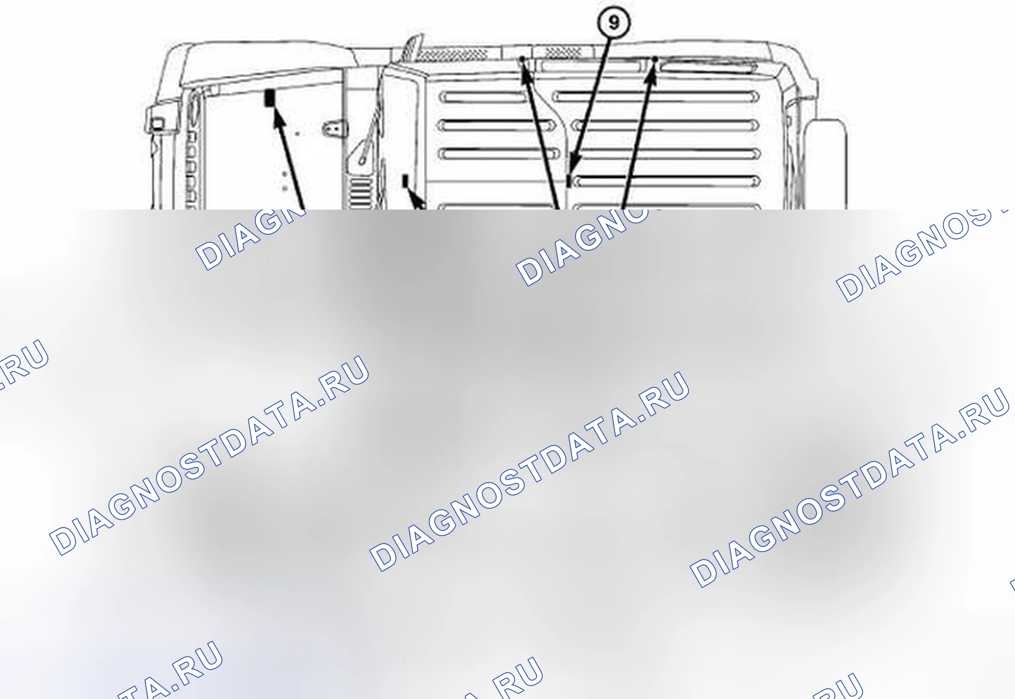 Рис. 2: ОПИСАНИЕ замков дверей и противоугонной системы. Jeep Wrangler III