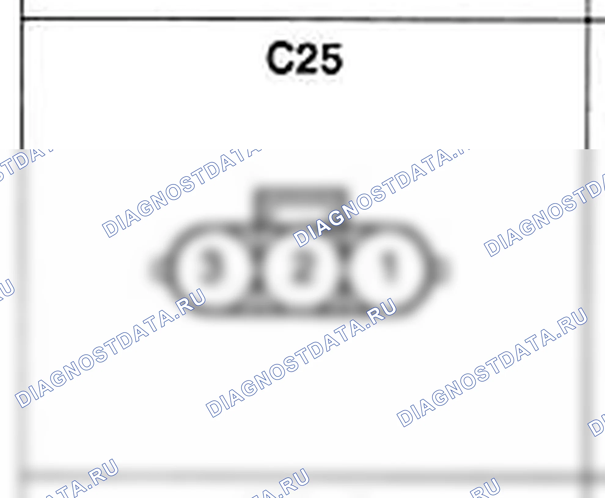 Распиновка разъёма C25 — жгута управления. Hyundai Atos MX