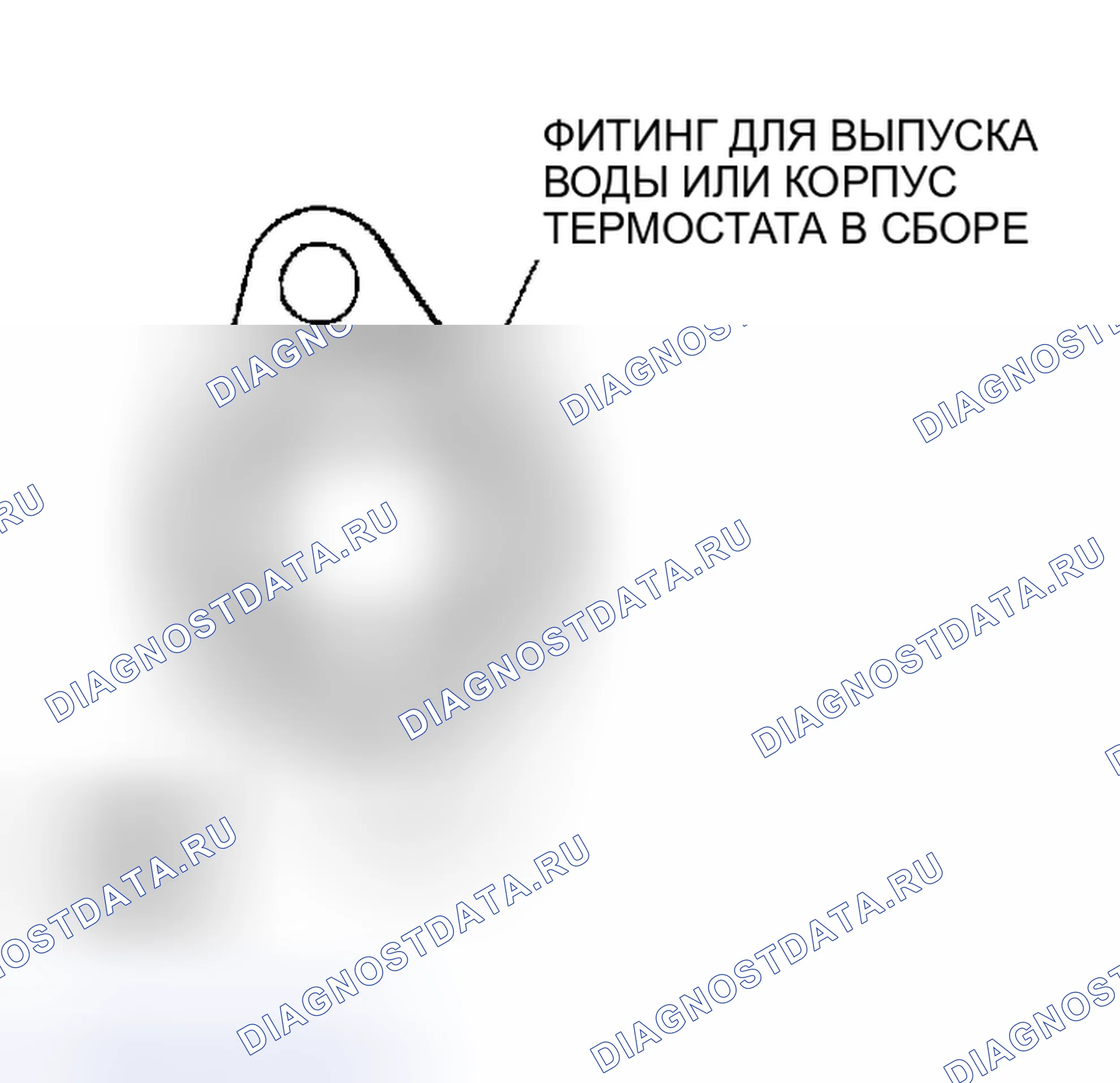 Рис. 52: > > B < < ВОДОВЫПУСКНОЙ ПАТРУБОК < 2,4 л Двигатель > / ТЕРМОСТАТ В СБОРЕ < 2,4л двигатель > МОНТАЖ. Chrysler Sebring II рестайлинг