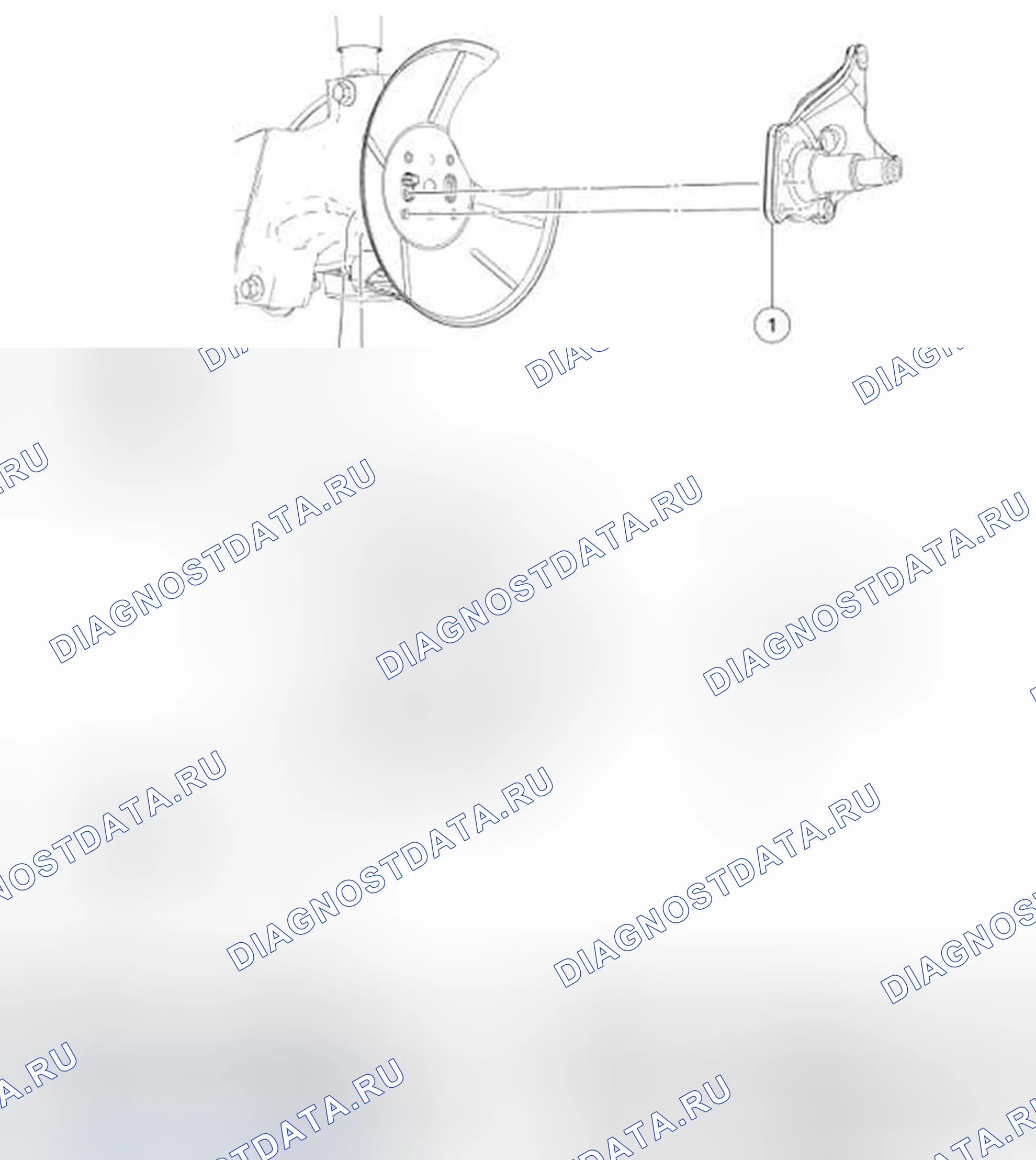 Рис. 8: Колесный шпиндель. Ford Focus II