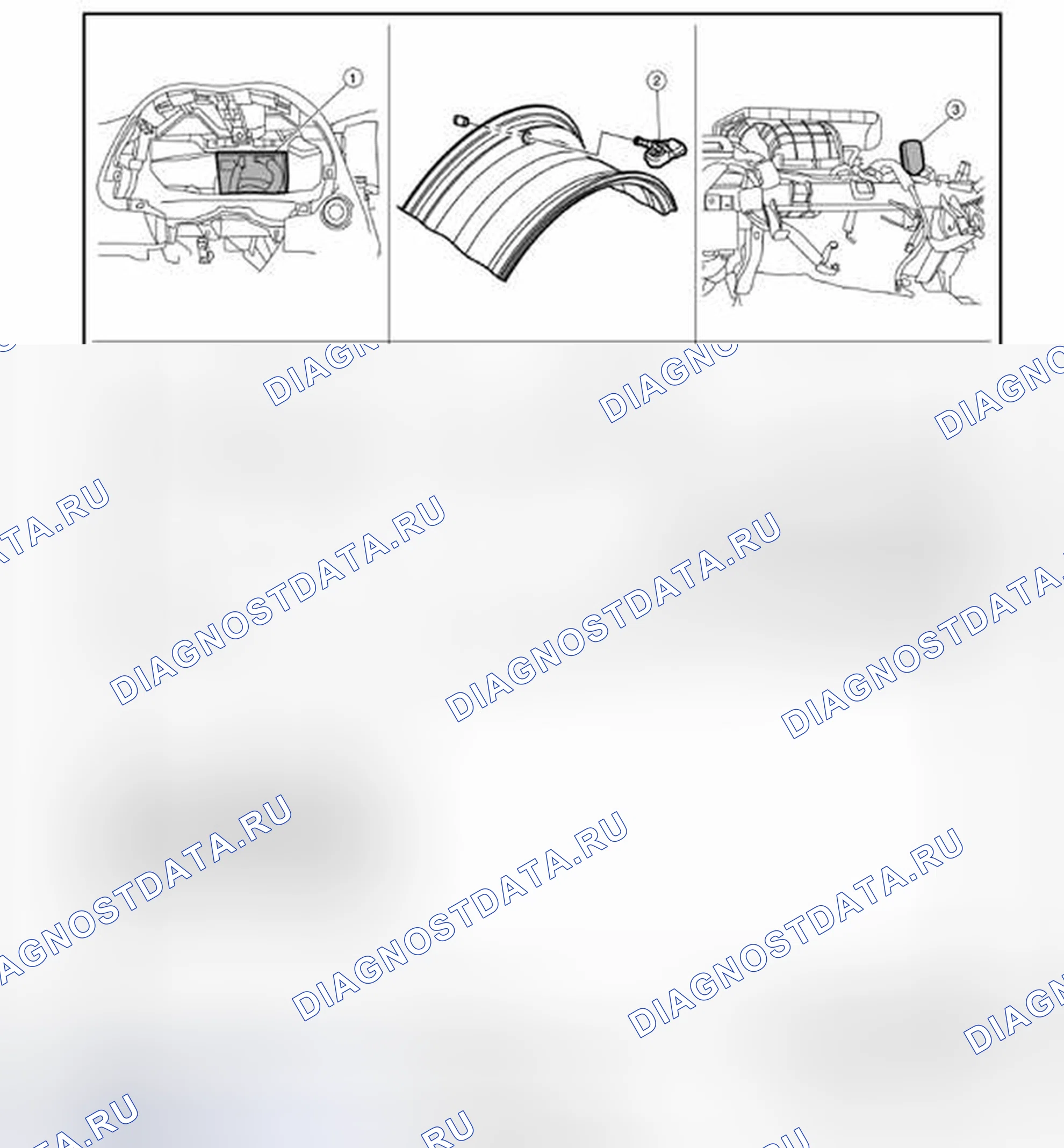Рис. 17: Расположение компонентов. Nissan Pathfinder IV рестайлинг