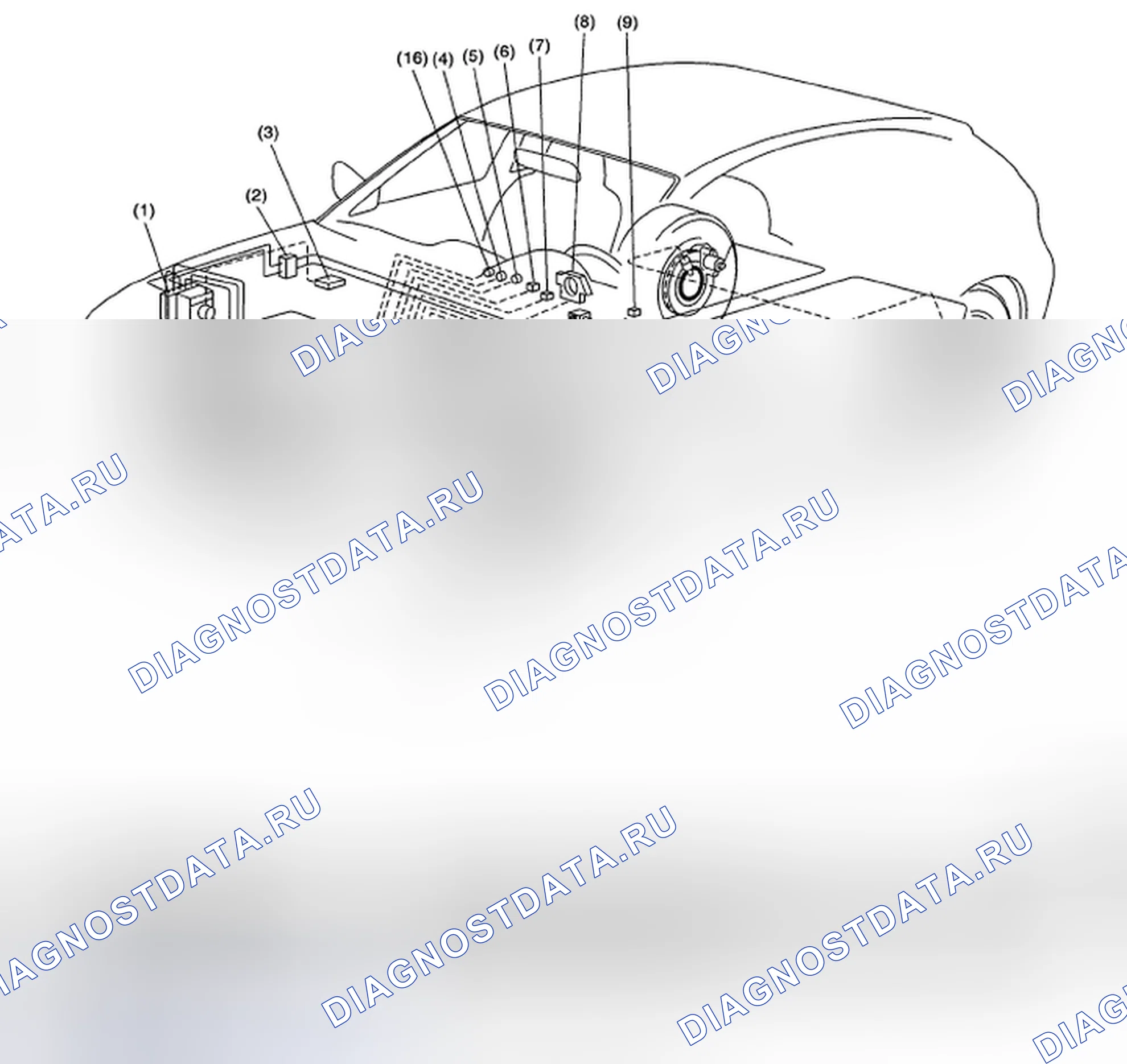 Рис. 107: РАСПОЛОЖЕНИЕ. Subaru Impreza WRX GH