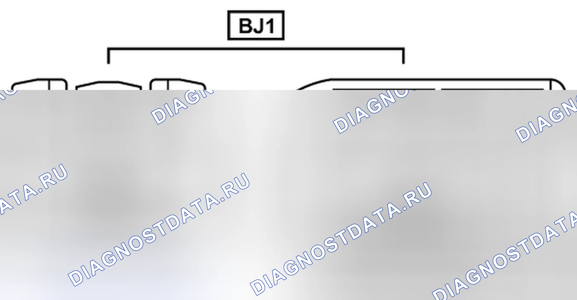 Рис. 875: Вид с торца линейного соединителя (BJ1). Toyota Prius II рестайлинг