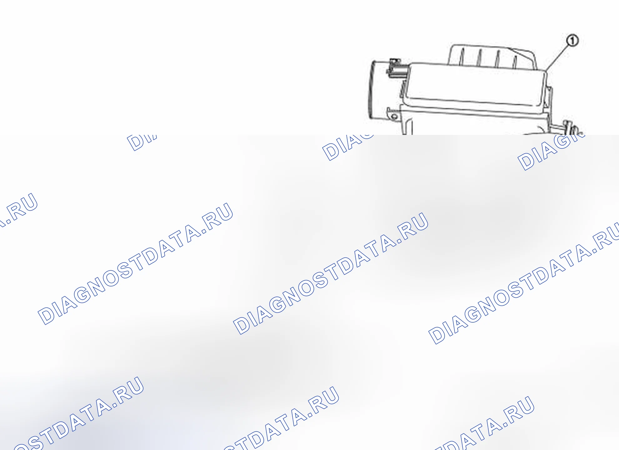 Рис. 45: Разнесенный вид шланга воздухозаборника. Honda Saber I