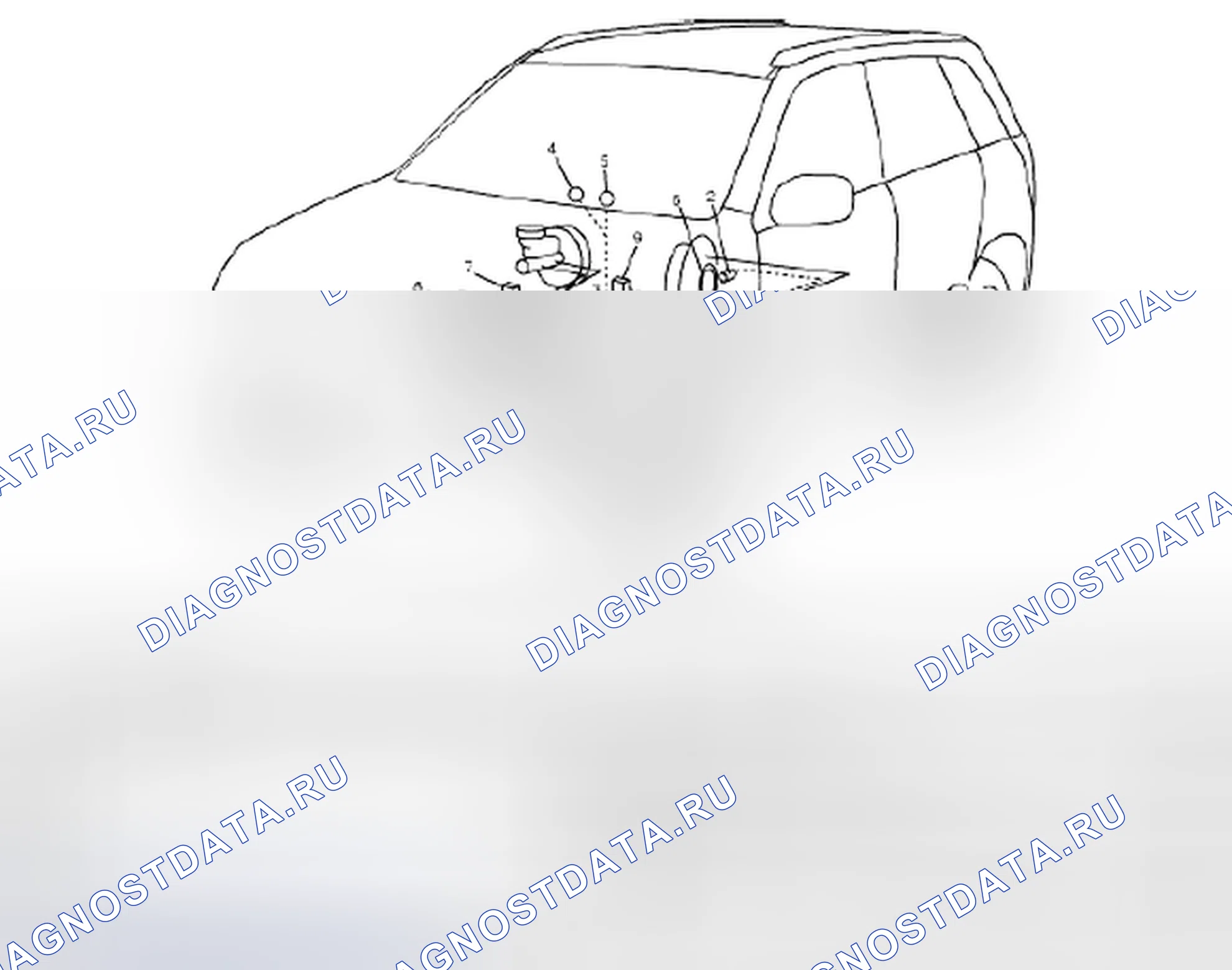 Рис. 79: РАСПОЛОЖЕНИЕ КОМПОНЕНТОВ АБС. Suzuki Grand Vitara II