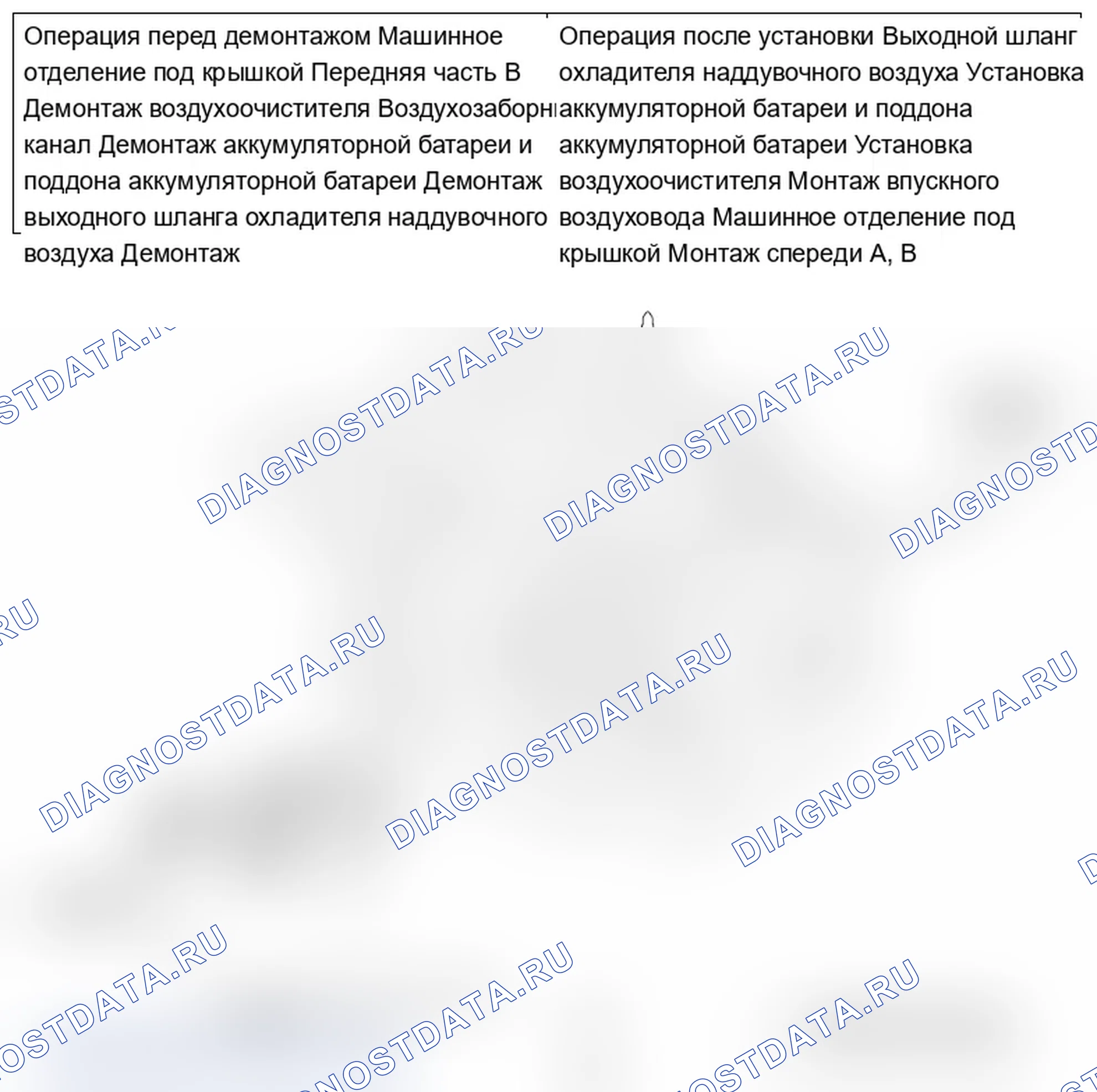 Рис. 4: ДЕМОНТАЖ И МОНТАЖ - 2.0 Л ДВИГАТЕЛЬ ТУРБО. Mitsubishi Lancer Ralliart X рестайлинг