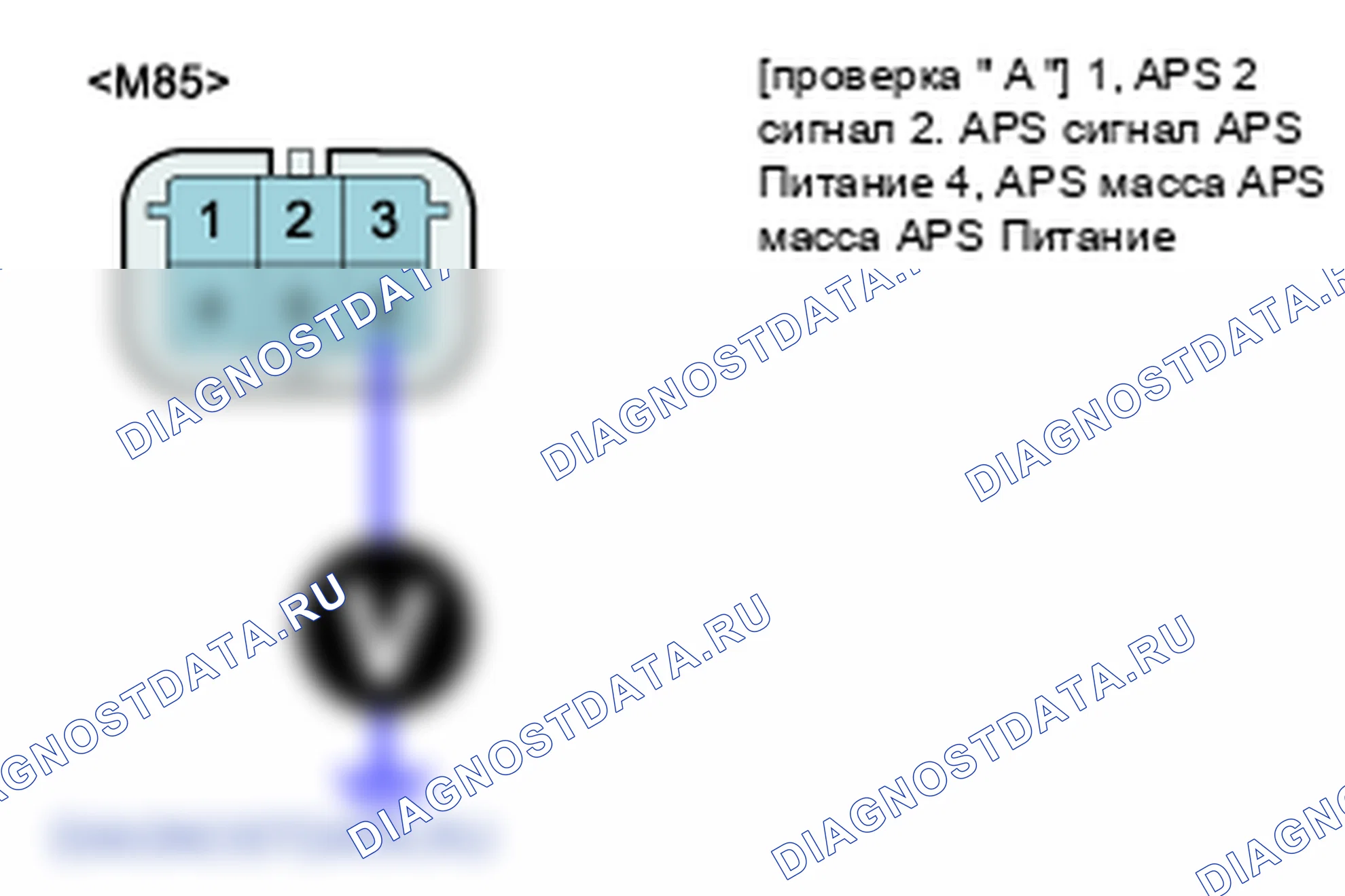 P2123: Датчик положения дроссельной заслонки / педали / высокий вход цепи переключателя D. Hyundai H-1 A1