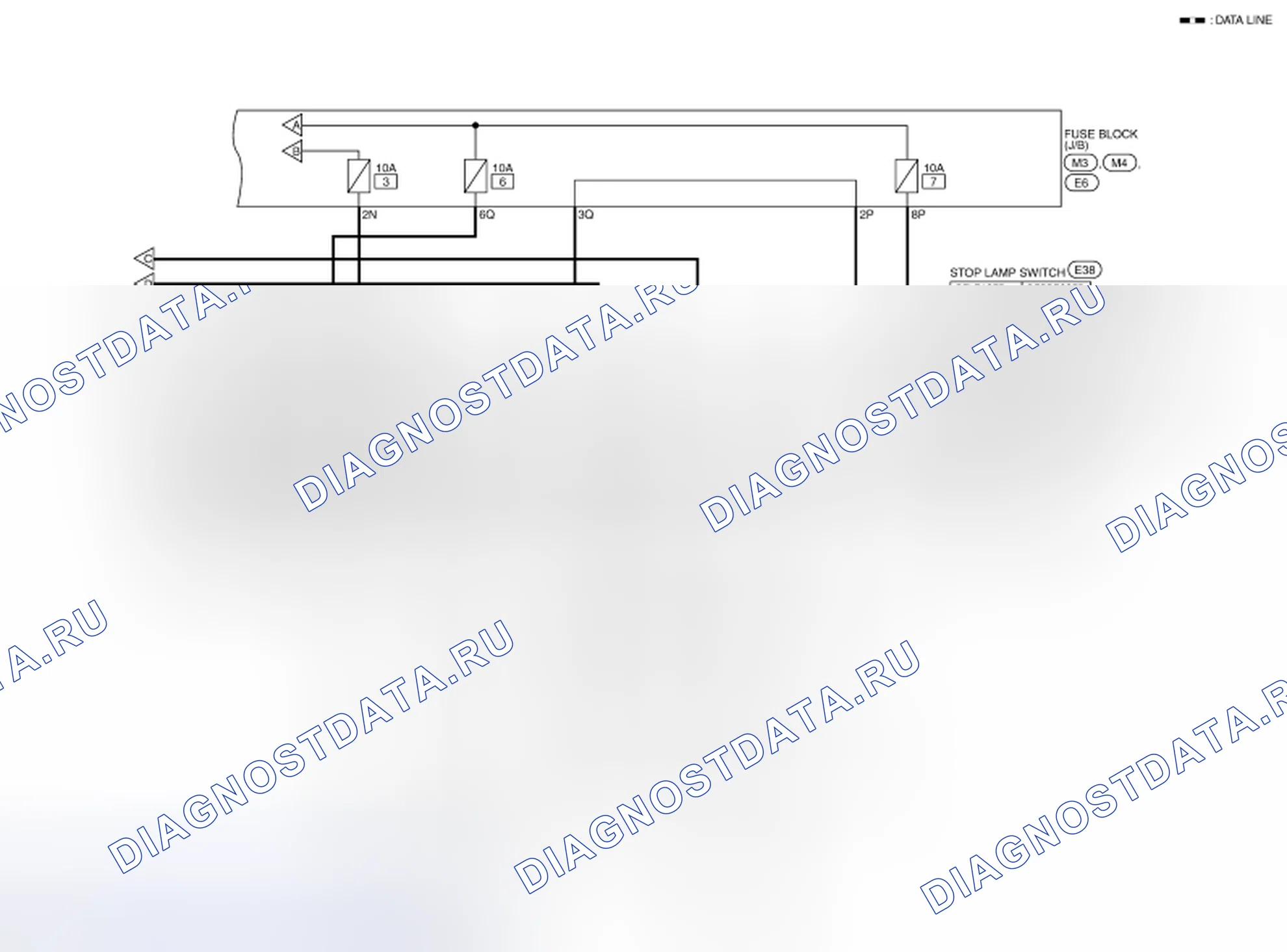 Рис. 55: Система управления CVT - электросхема (2 из 2). Nissan Altima L32