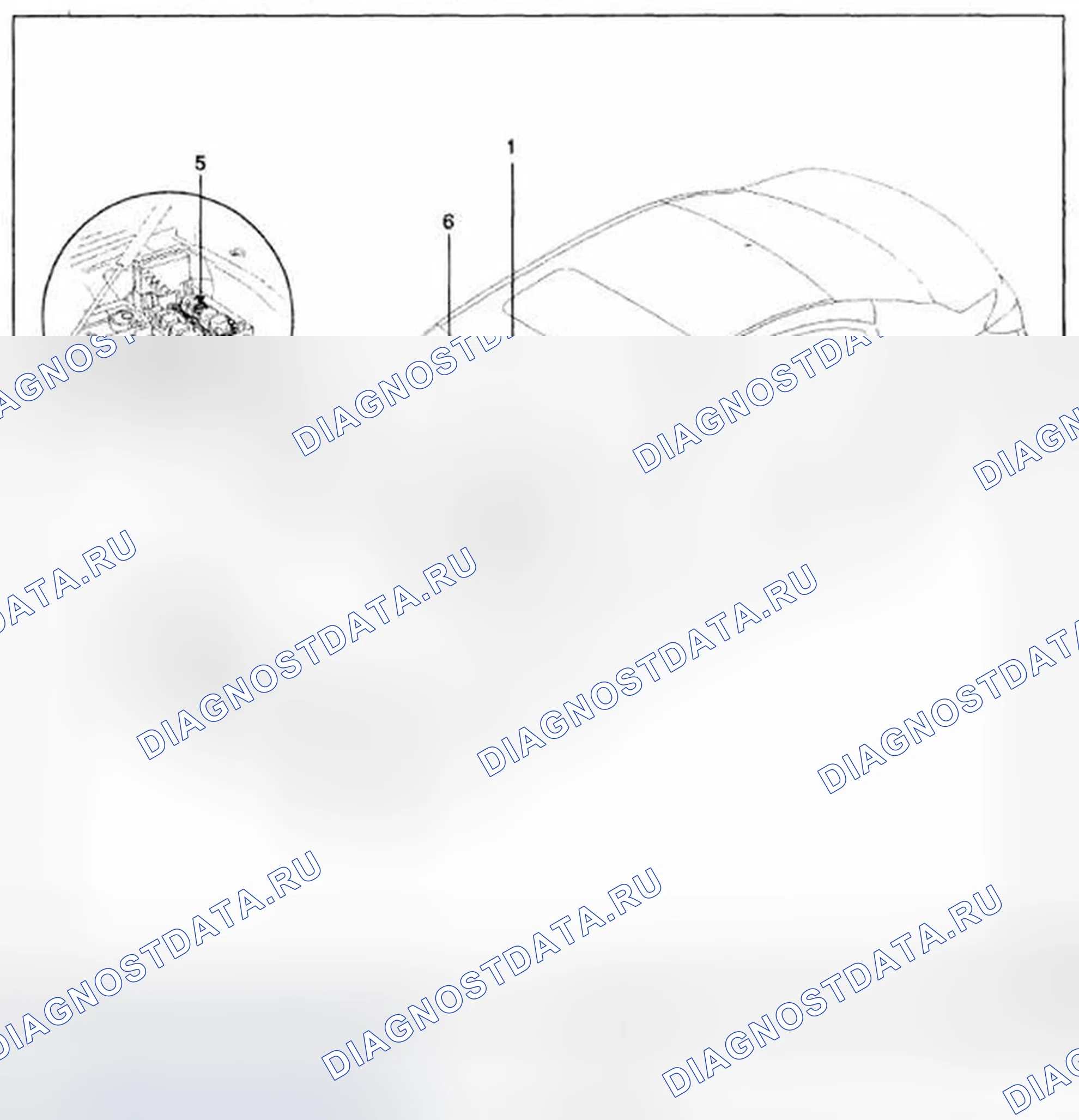 Рис. 1: Расположение компонентов. Hyundai Genesis I