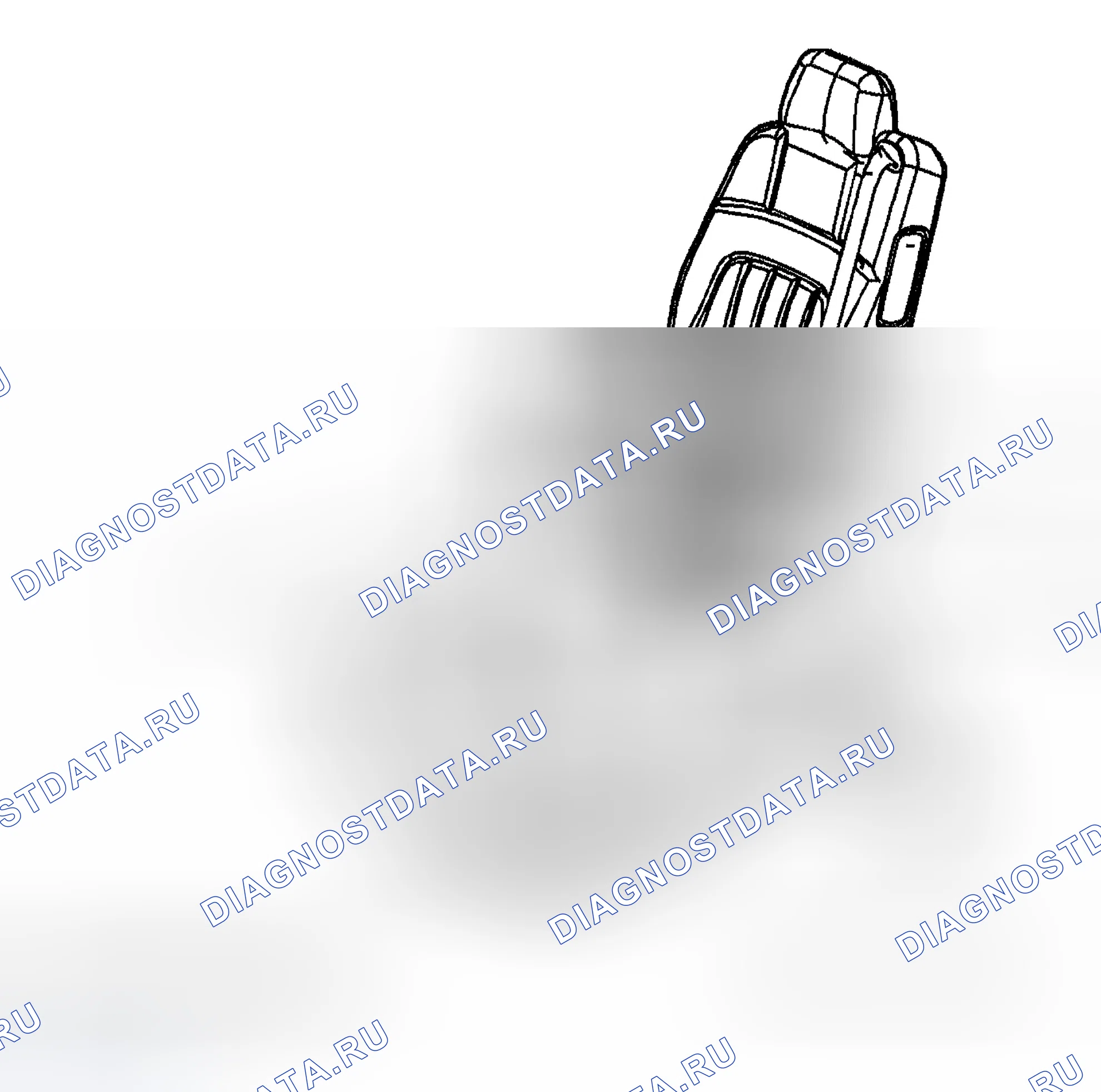 Рис. 46: Силовое сиденье. Chevrolet TrailBlazer I