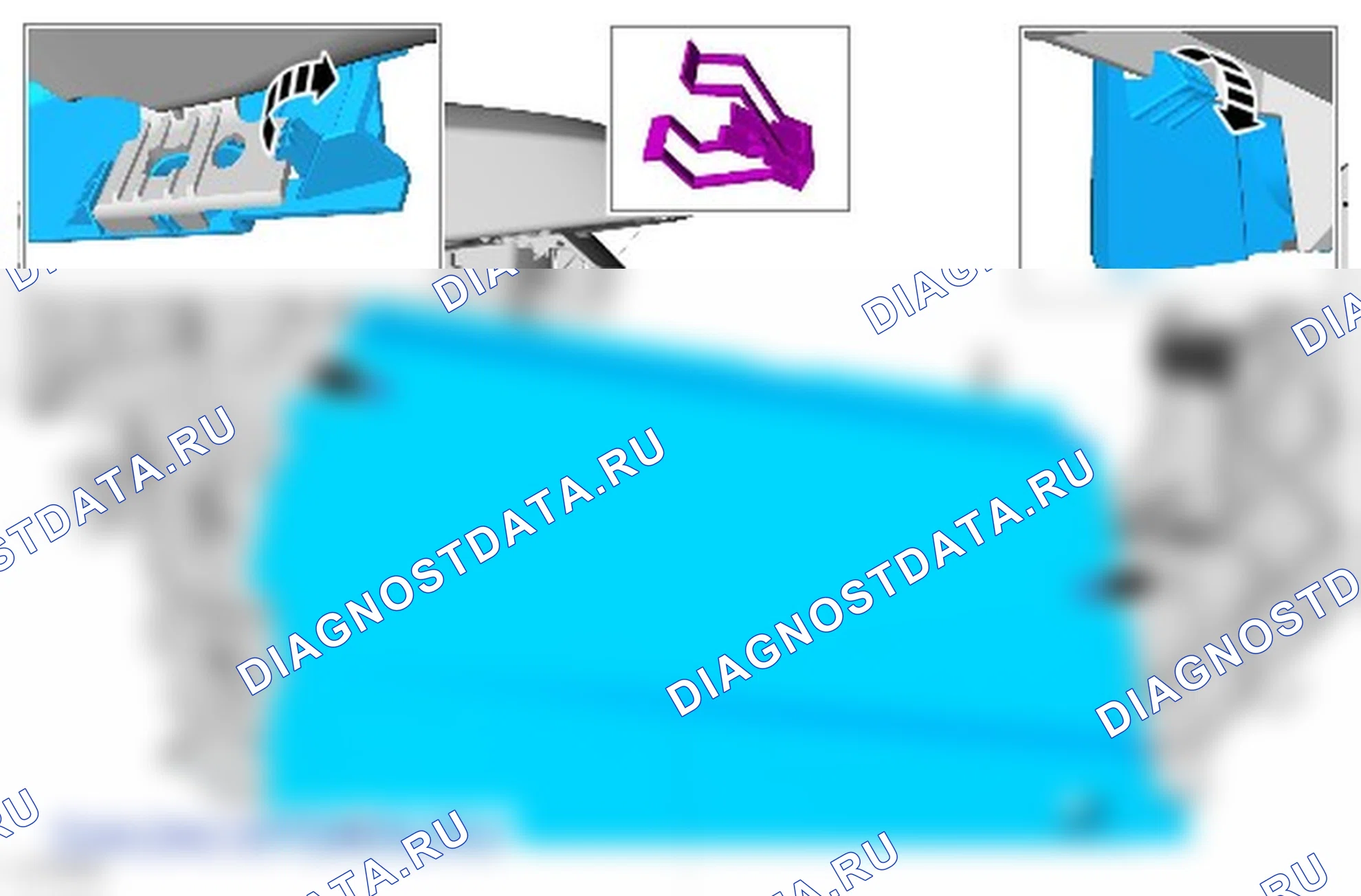 Как снять и установить USB-порт. Ford Grand C-MAX II