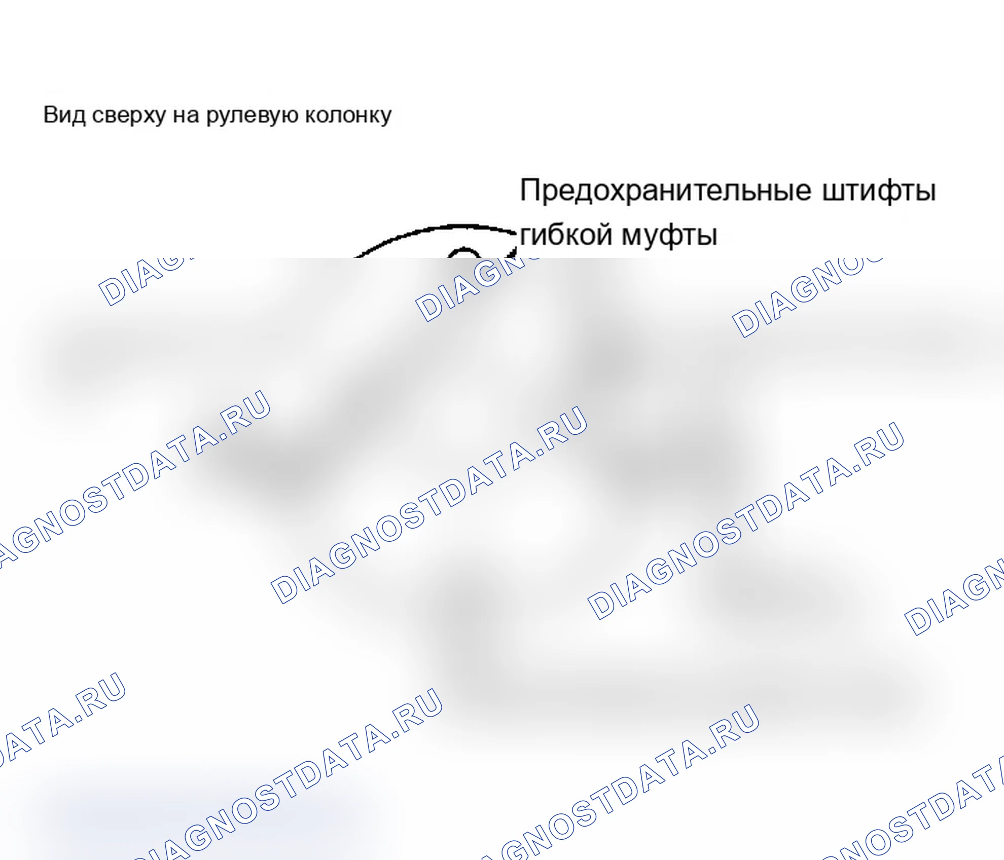 Рис. 1: Регулировка рулевой колонки (фургон). Ford Cab & Chassis Ranger 