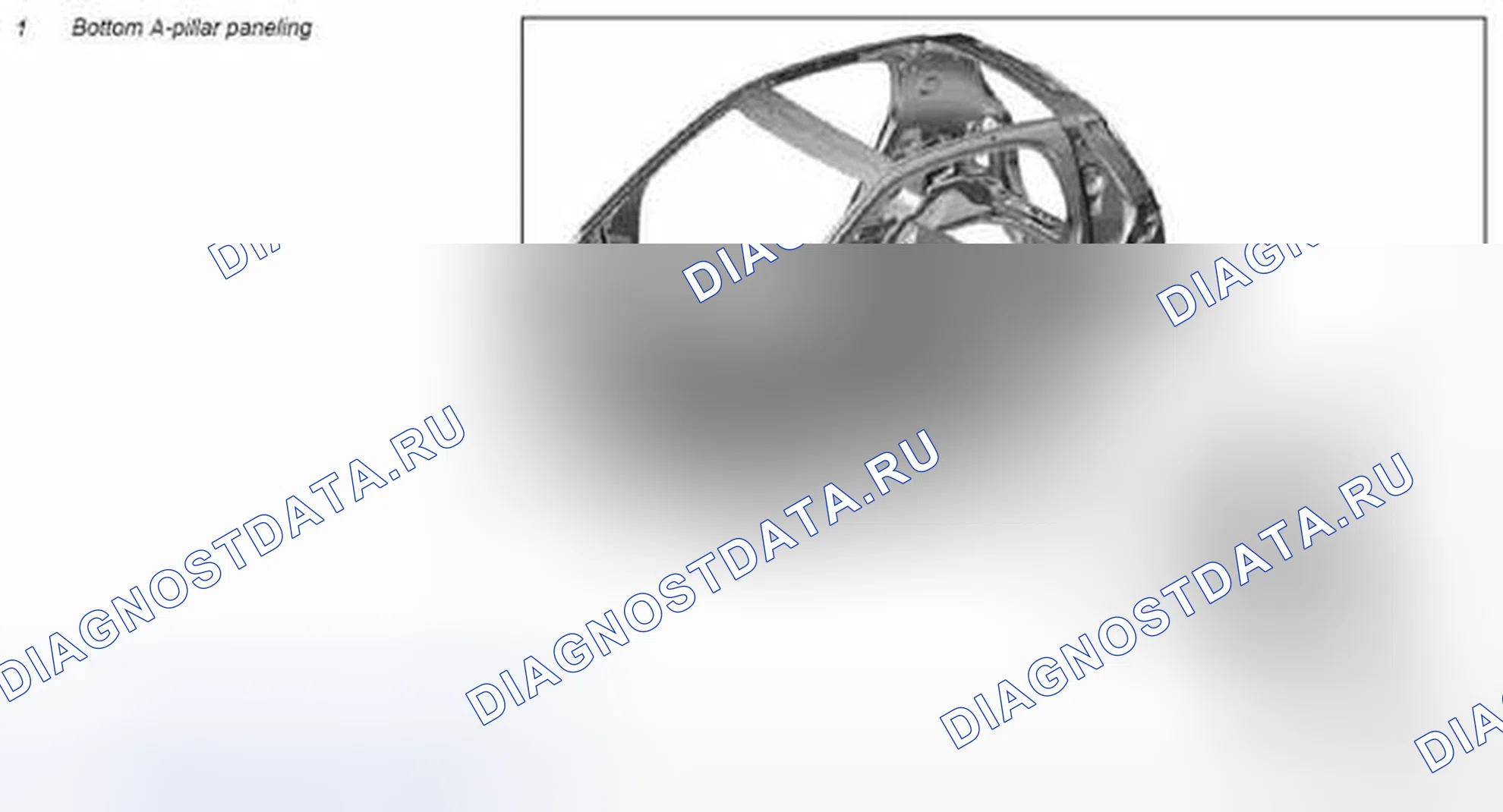 Рис. 169: Заменить нижнюю арматуру стойки А - AR63.20-P-1114MCC. Kia Soul I