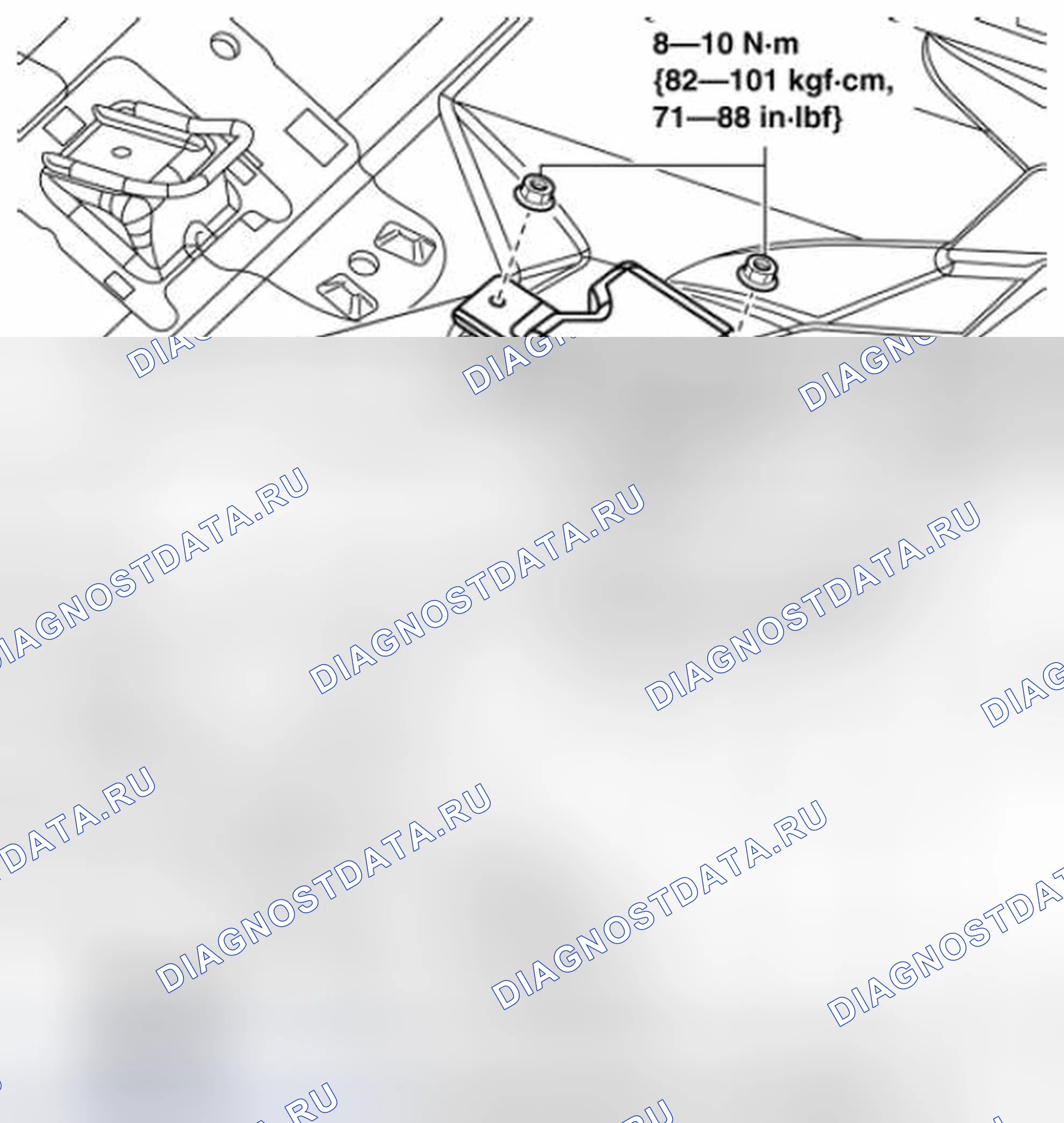 Рис. 151: ДЕМОНТАЖ / МОНТАЖ МОДУЛЯ УПРАВЛЕНИЯ ТОПЛИВНЫМ НАСОСОМ [SKYACTIV-G 2.0]. Mazda 3 BL рестайлинг