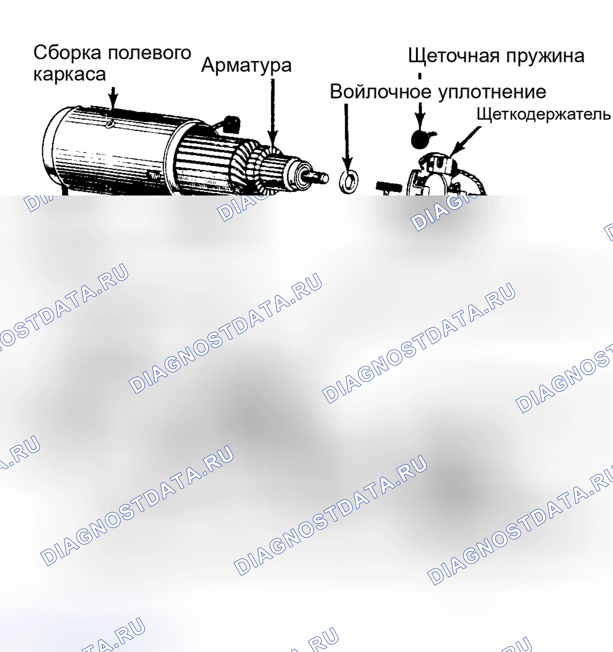 Рис. 3: Вид стартера редуктора Ниппонденсо Стартер редуктора Мицуба аналогичен.. Toyota Camry V10