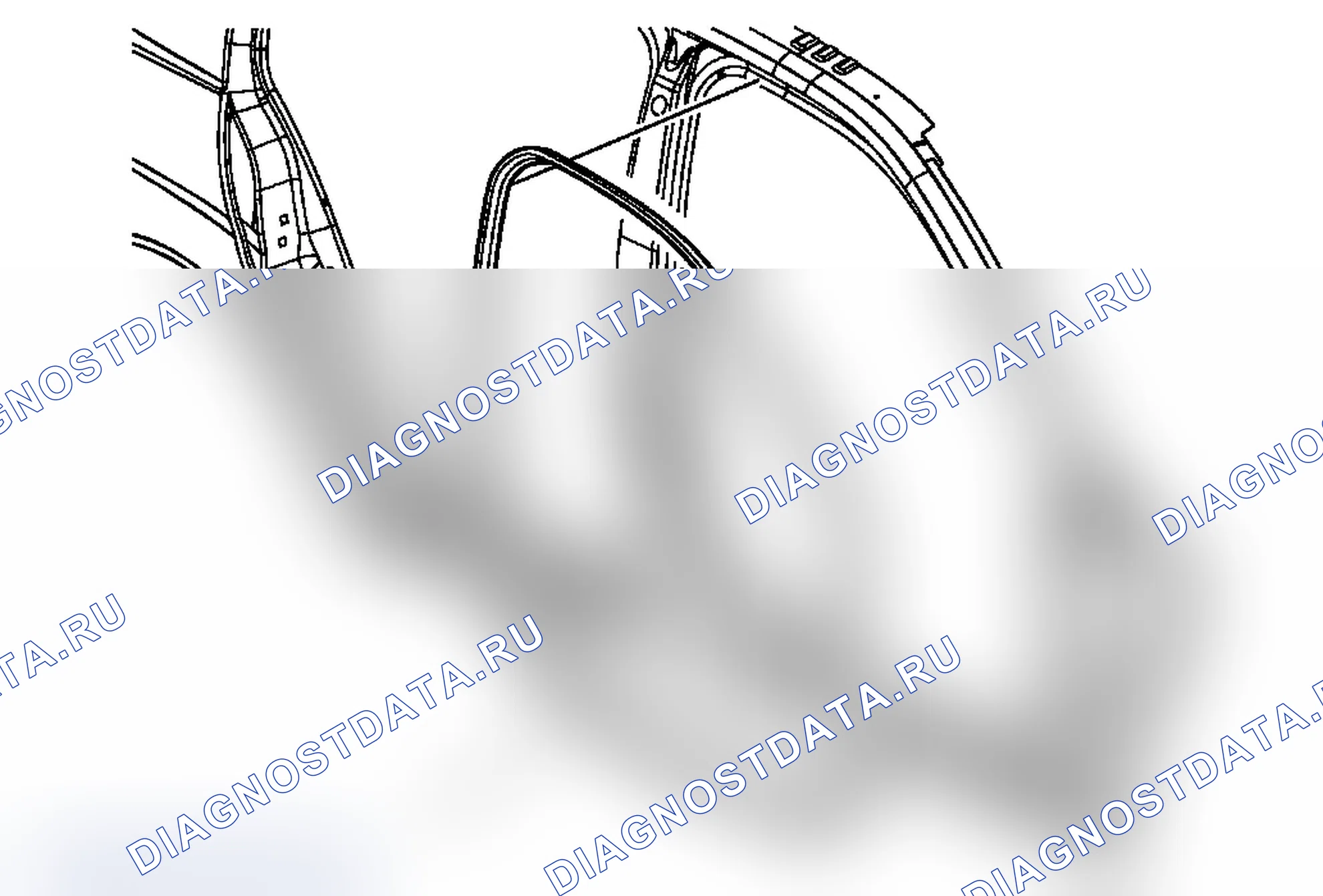 Рис. 26: Замена Weatherstrip открытия передней двери (седан). Pontiac G6 I final