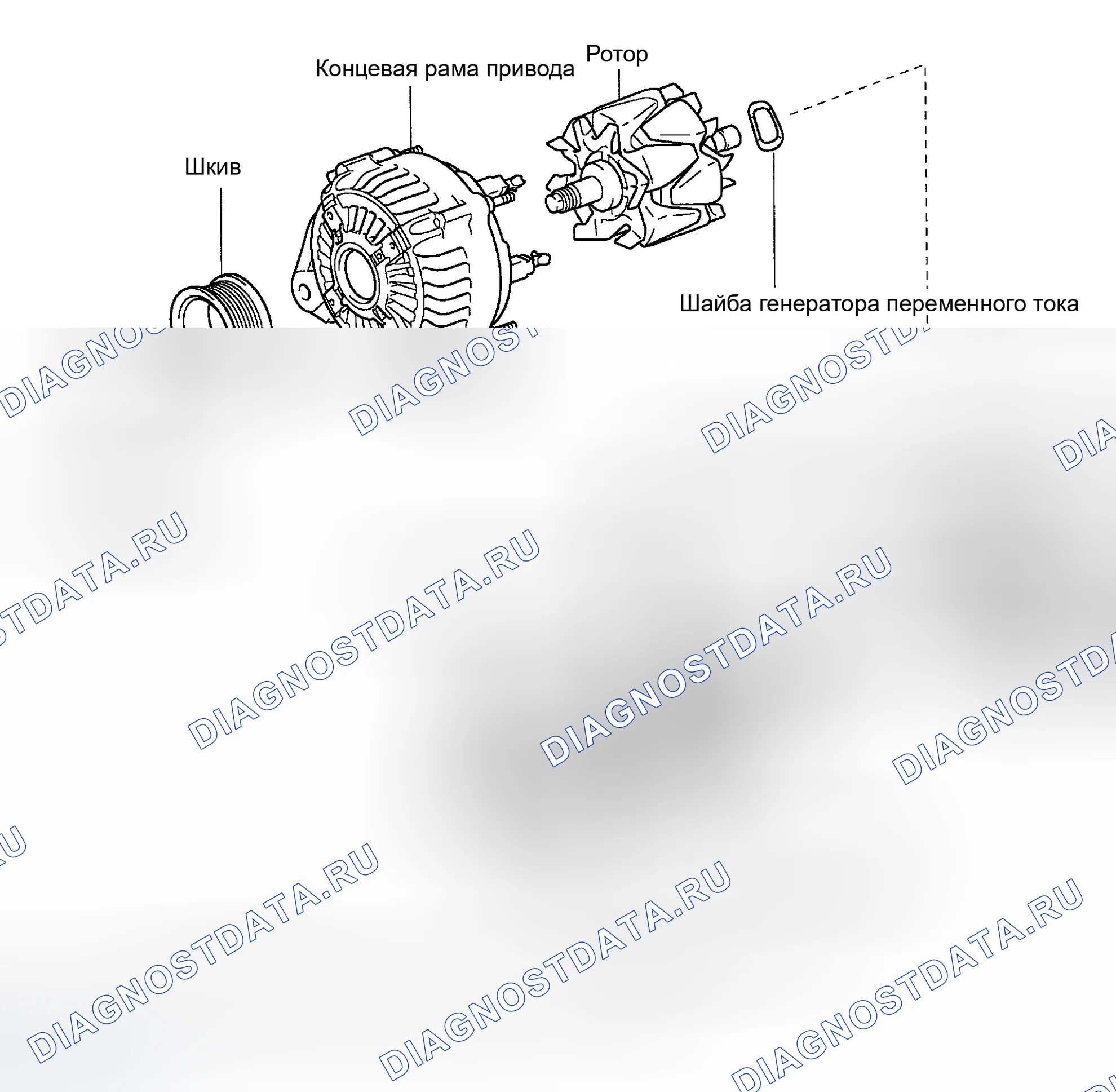 Рис. 53: КОМПОНЕНТЫ. Toyota Highlander I