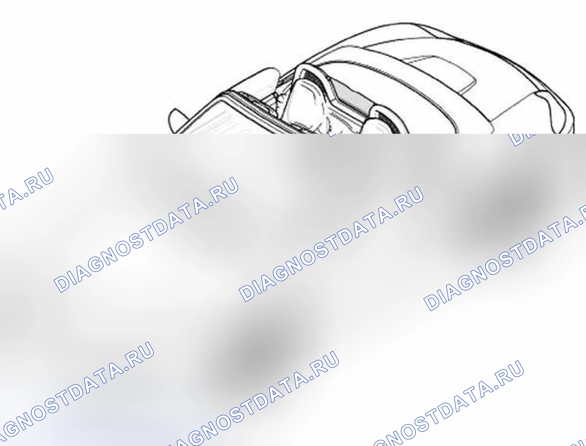 Рис. 36: Снятие и установка windstop. Porsche Boxster 986 рестайлинг