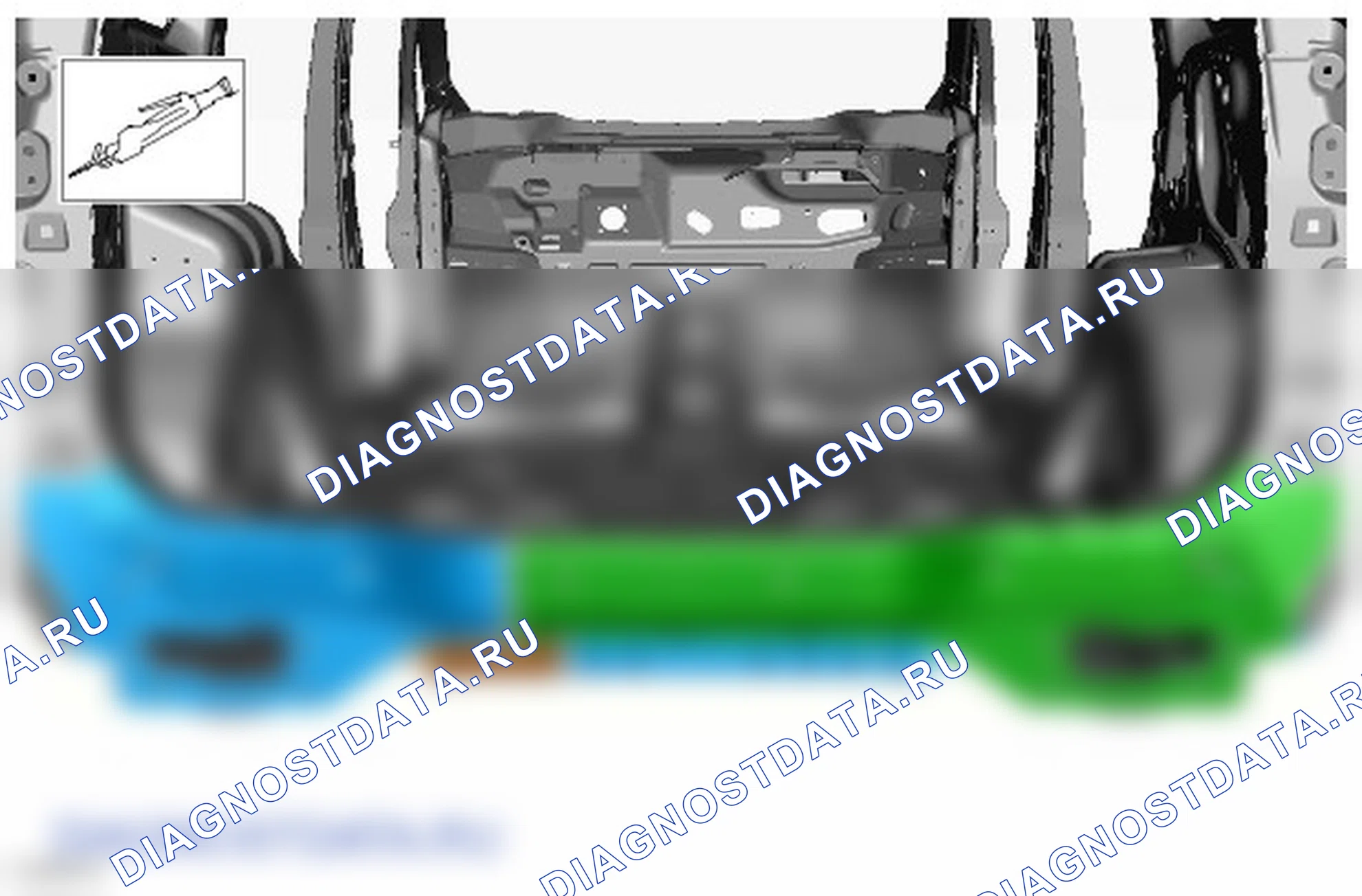 Как снять и установить заднюю панель и усилительный элемент. Ford Galaxy III
