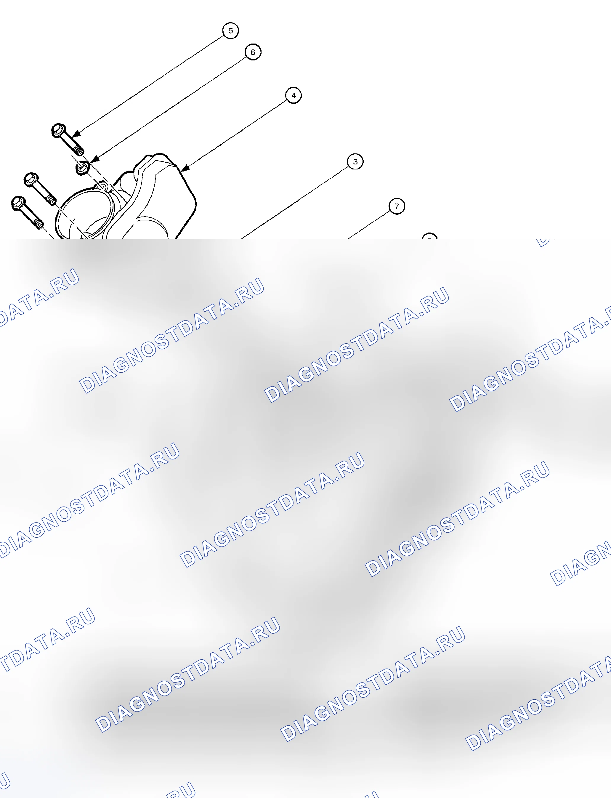 Рис. 34: ВПУСКНОЙ КОЛЛЕКТОР И КОМПОНЕНТЫ. Kia Rio I