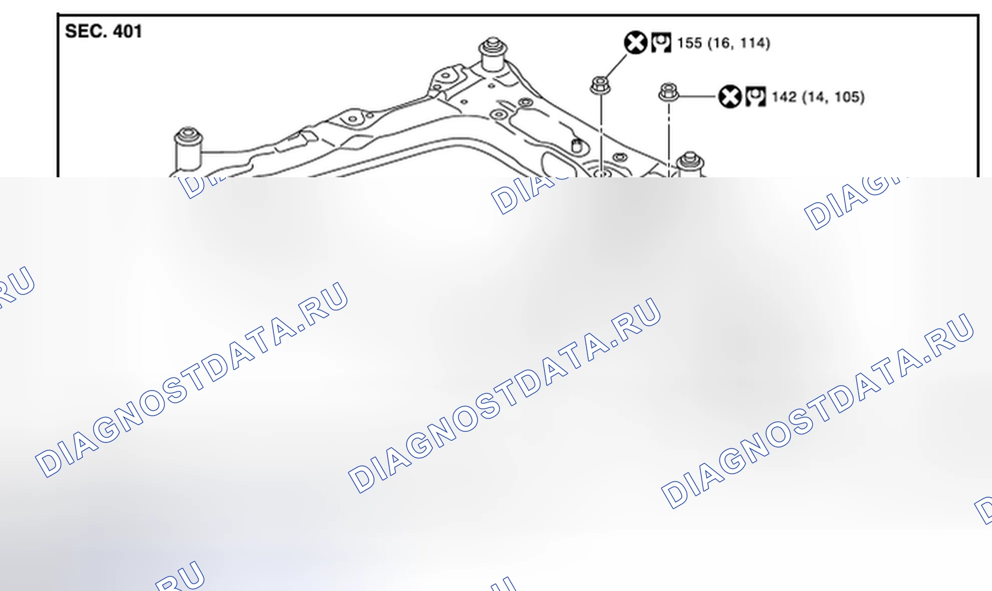 Рис. 2: Разнесенный вид. BMW 4 серия F32/F33 рестайлинг