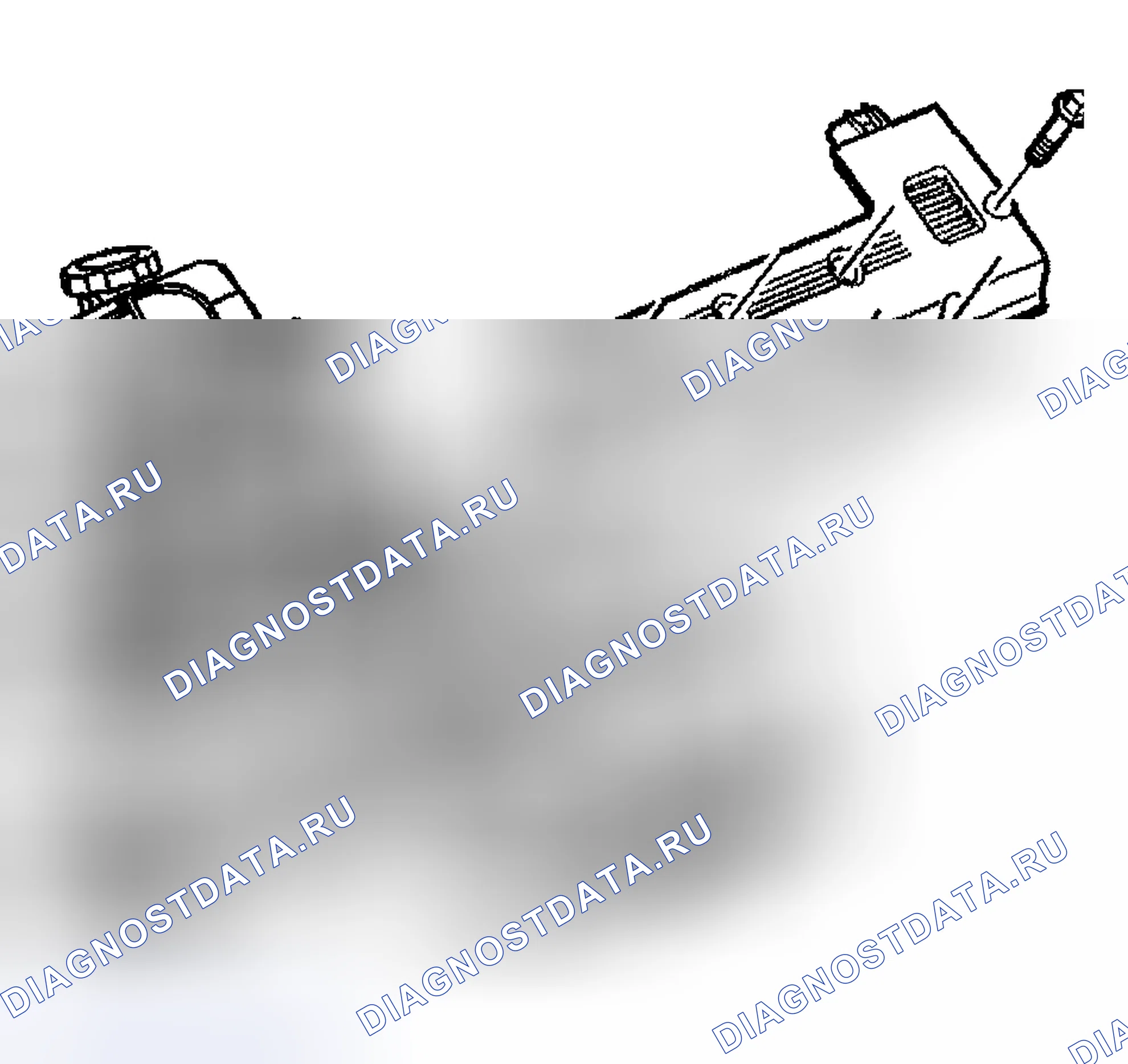 Рис. 1742: Демонтаж модуля зажигания - справа. Hyundai Terracan I