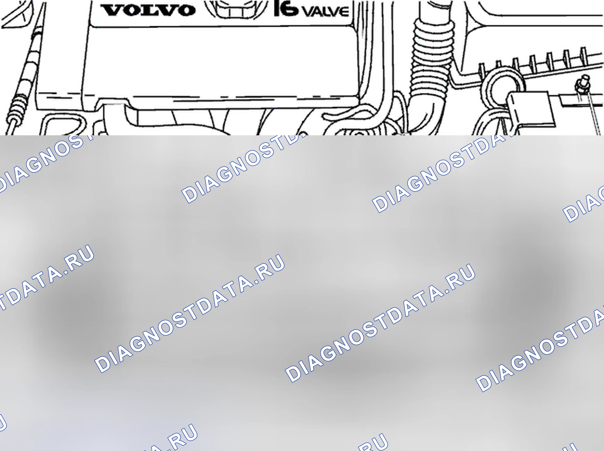 Рис. 124: Снятие радиатора. Volvo V40 I рестайлинг
