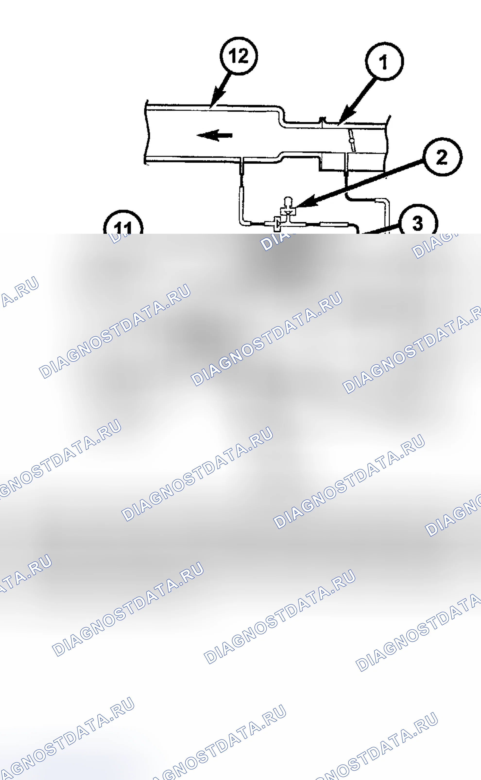Рис. 17: КОМПОНЕНТЫ СИСТЕМЫ ОБНАРУЖЕНИЯ УТЕЧЕК EVAP. Dodge Pickup R1500 