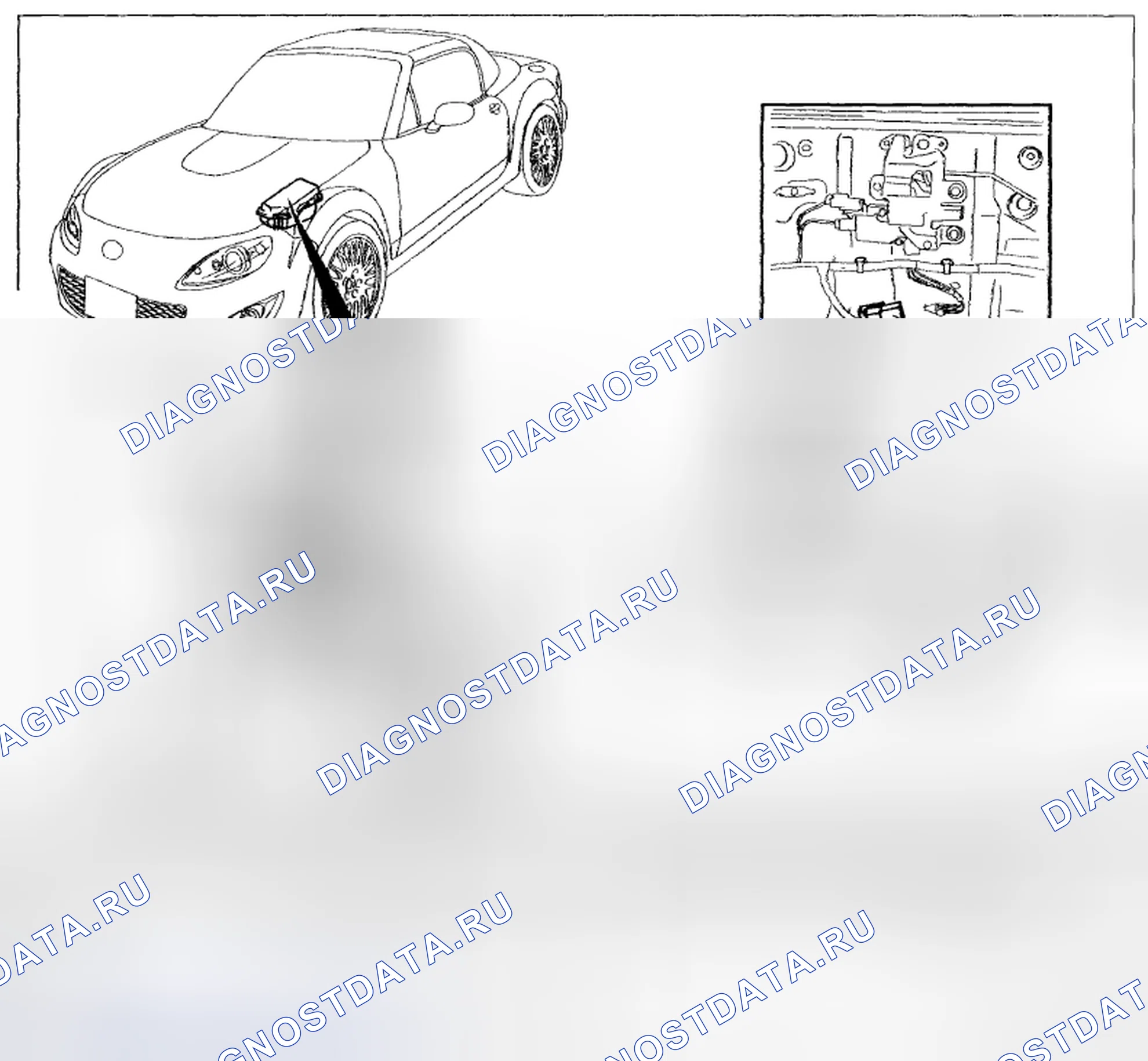 Рис. 4: РАСПОЛОЖЕНИЕ РЕЛЕ. Mazda MX-5 NC рестайлинг