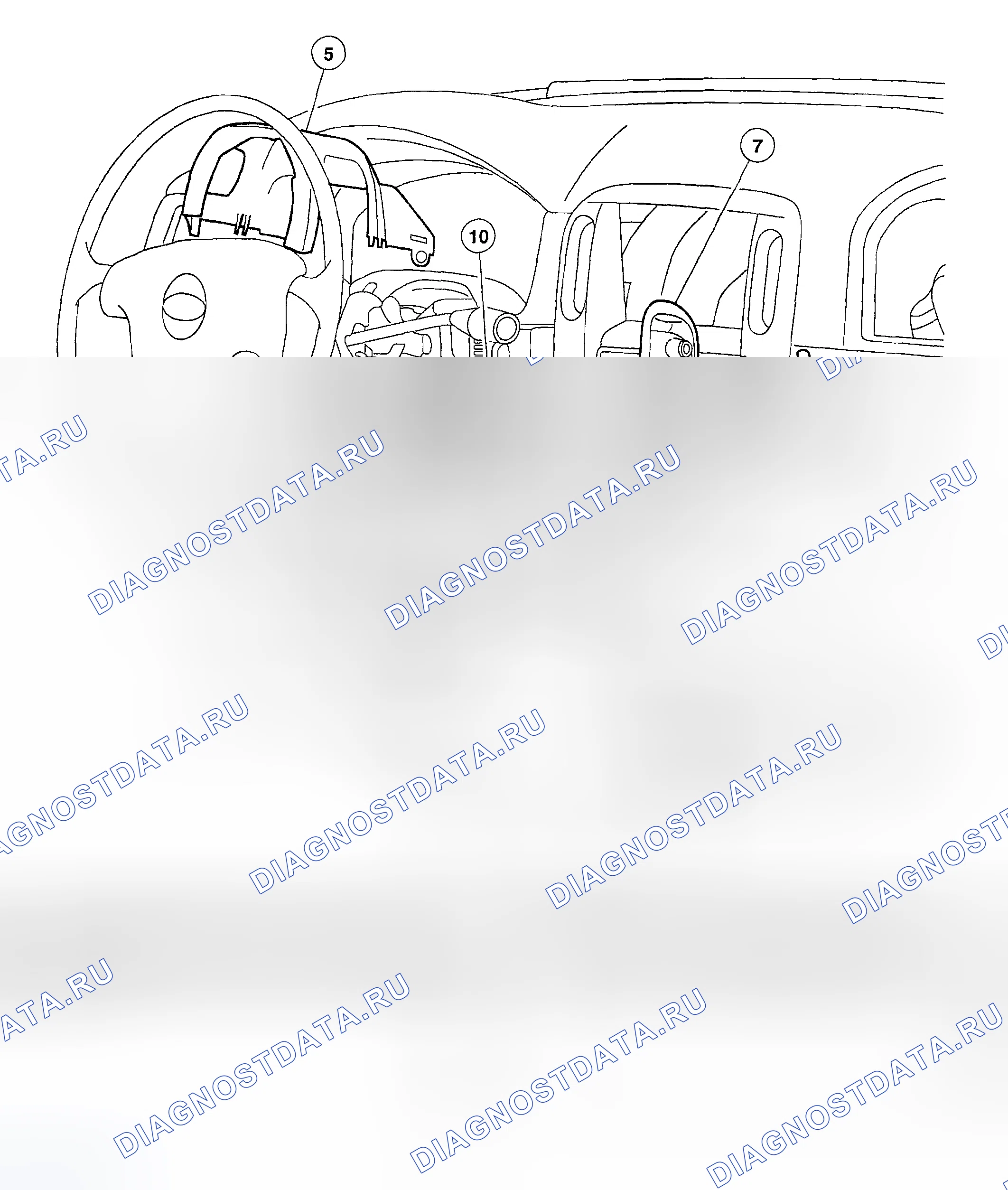 Рис. 25: ПРИЕМОПЕРЕДАТЧИК ПАССИВНОЙ ПРОТИВОУГОННОЙ СИСТЕМЫ (ПАТС). Hyundai Nexo I
