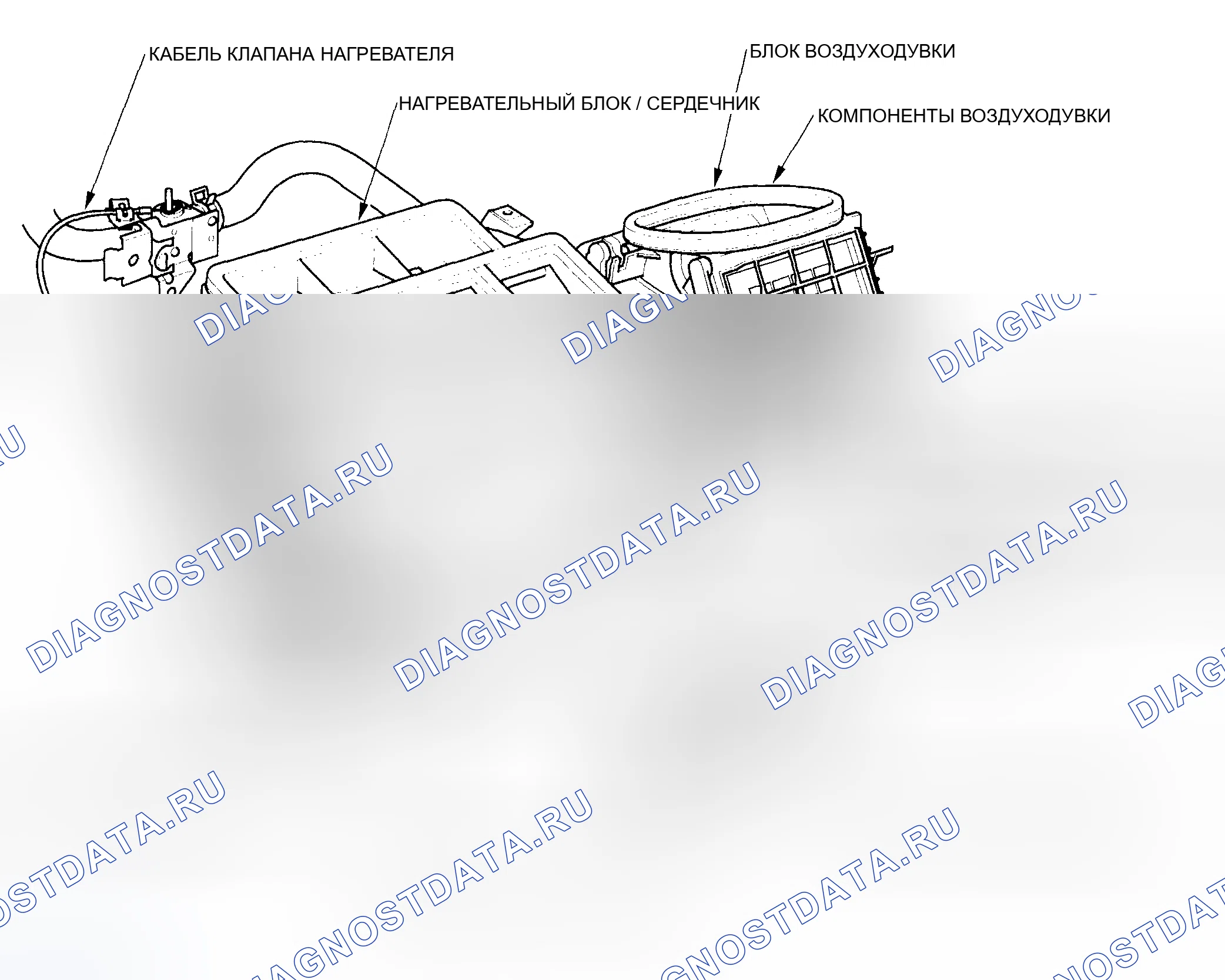 Рис. 2: Расположение компонентов lndex. Honda CR-V II