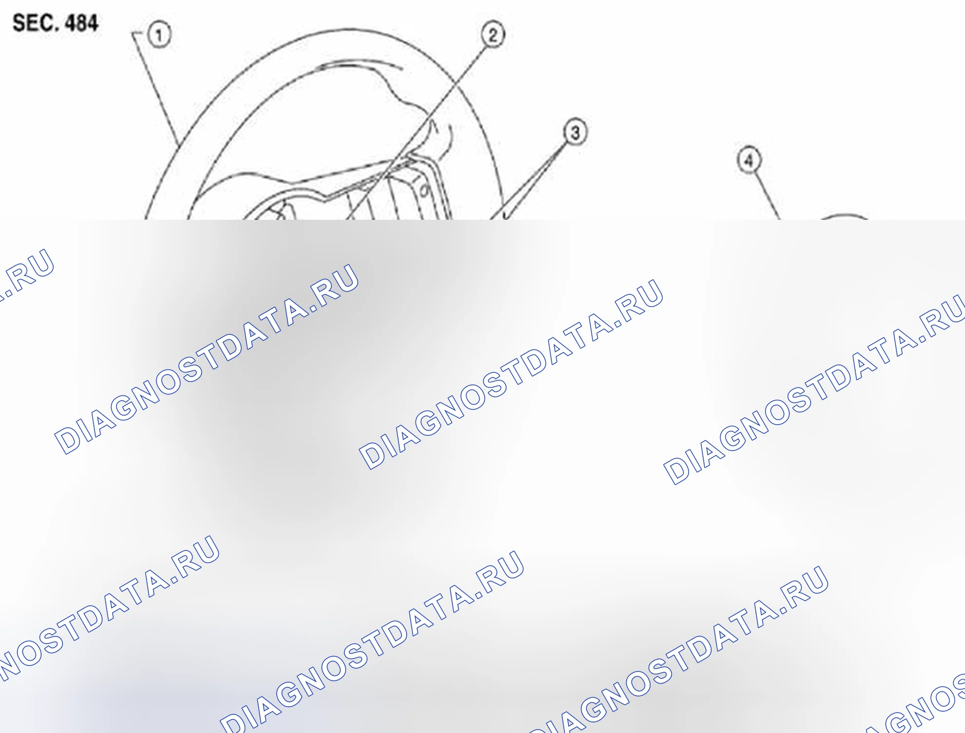 Рис. 67: Модуль подушки безопасности водителя: снятие и установка. Suzuki Equator I