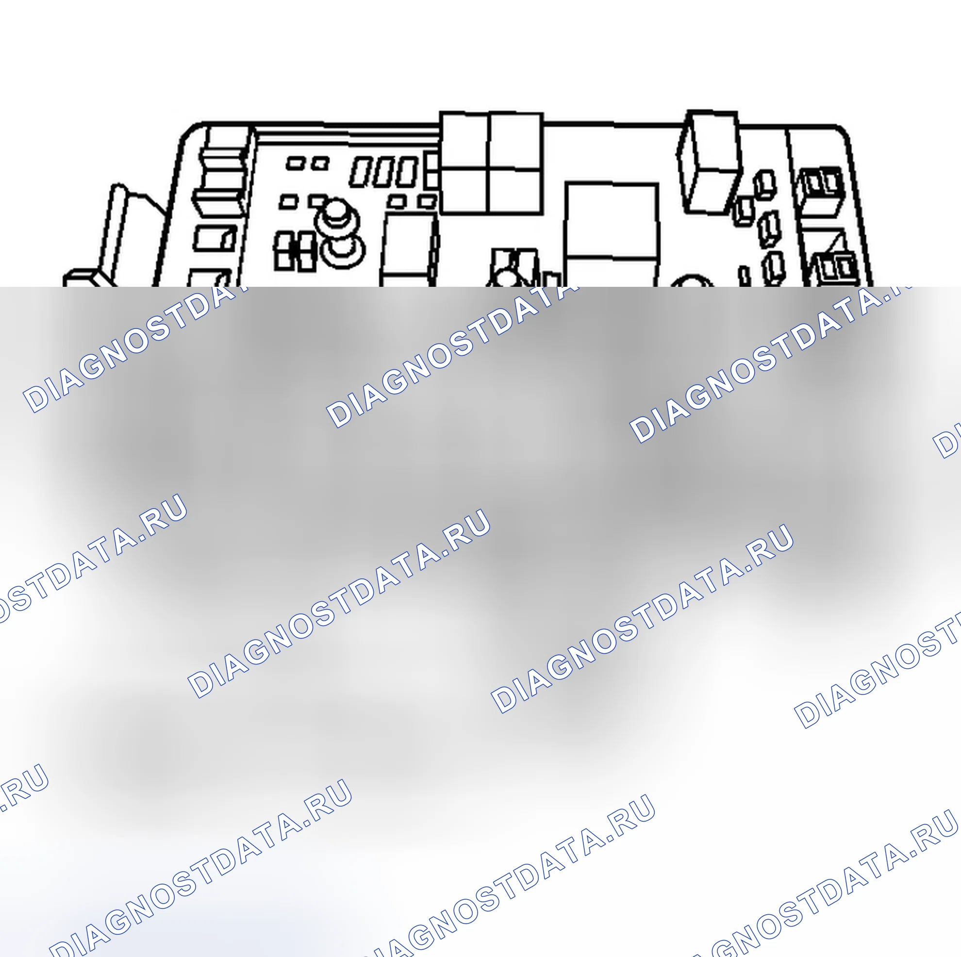 Рис. 4: РАСПОЛОЖЕНИЕ КОМПОНЕНТОВ. Chevrolet TrailBlazer I
