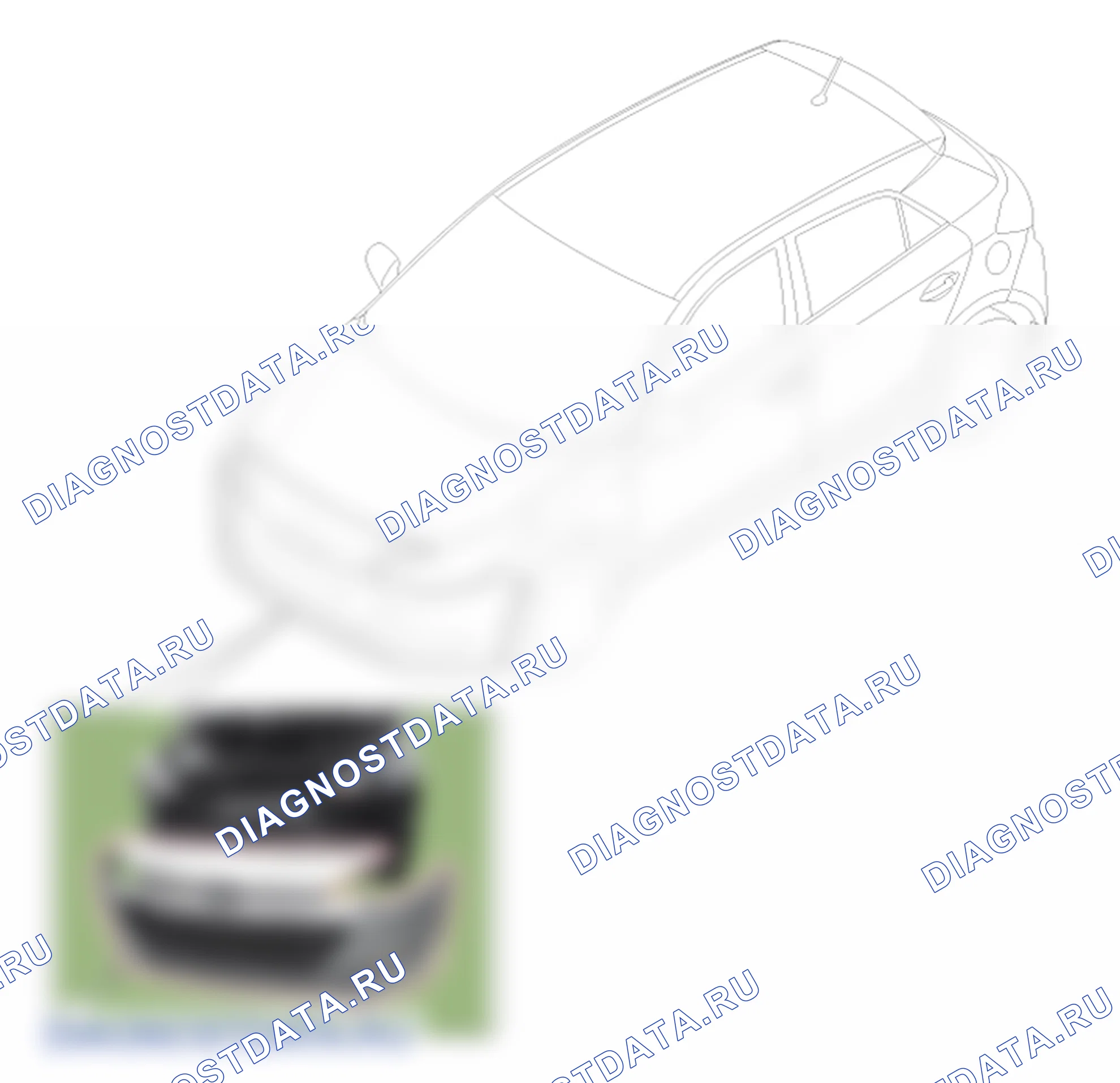 Расположение деталей облицовки переднего бампера. Hyundai i20 GB