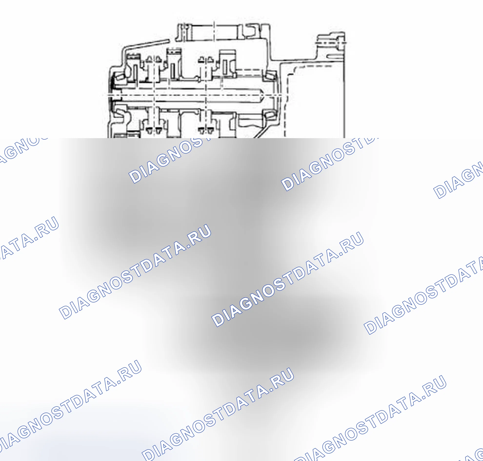 Рис. 27: Поток мощности в отдельных передачах. Chevrolet Cruze I рестайлинг
