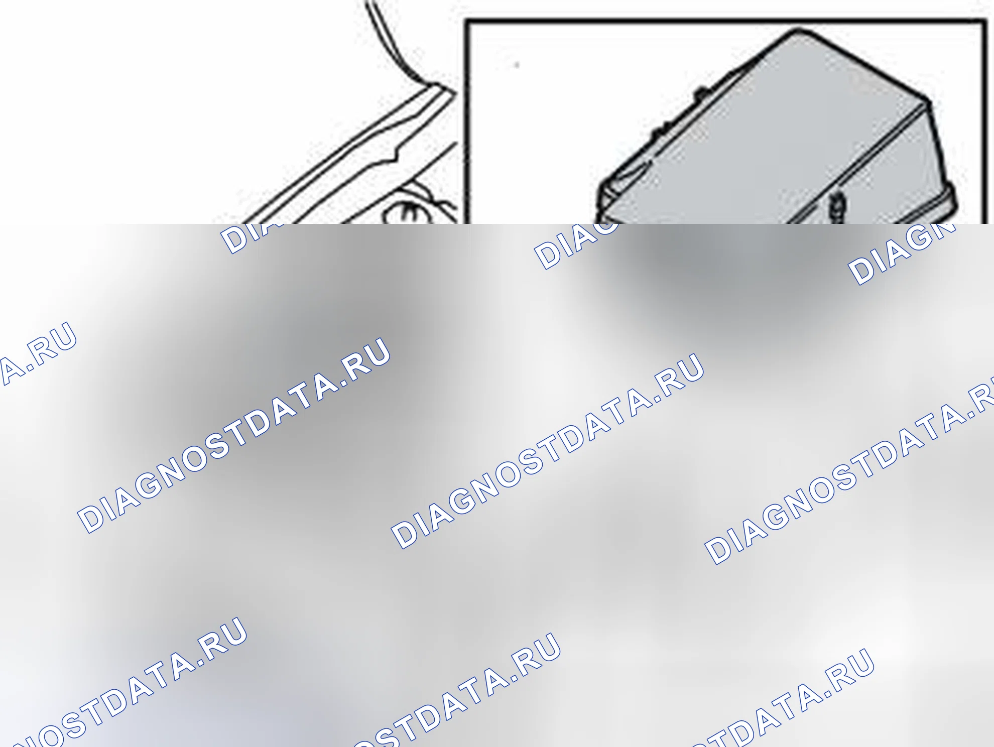 Рис. 138: Замена Cool Box, только в некоторых версиях. Volvo C70 I
