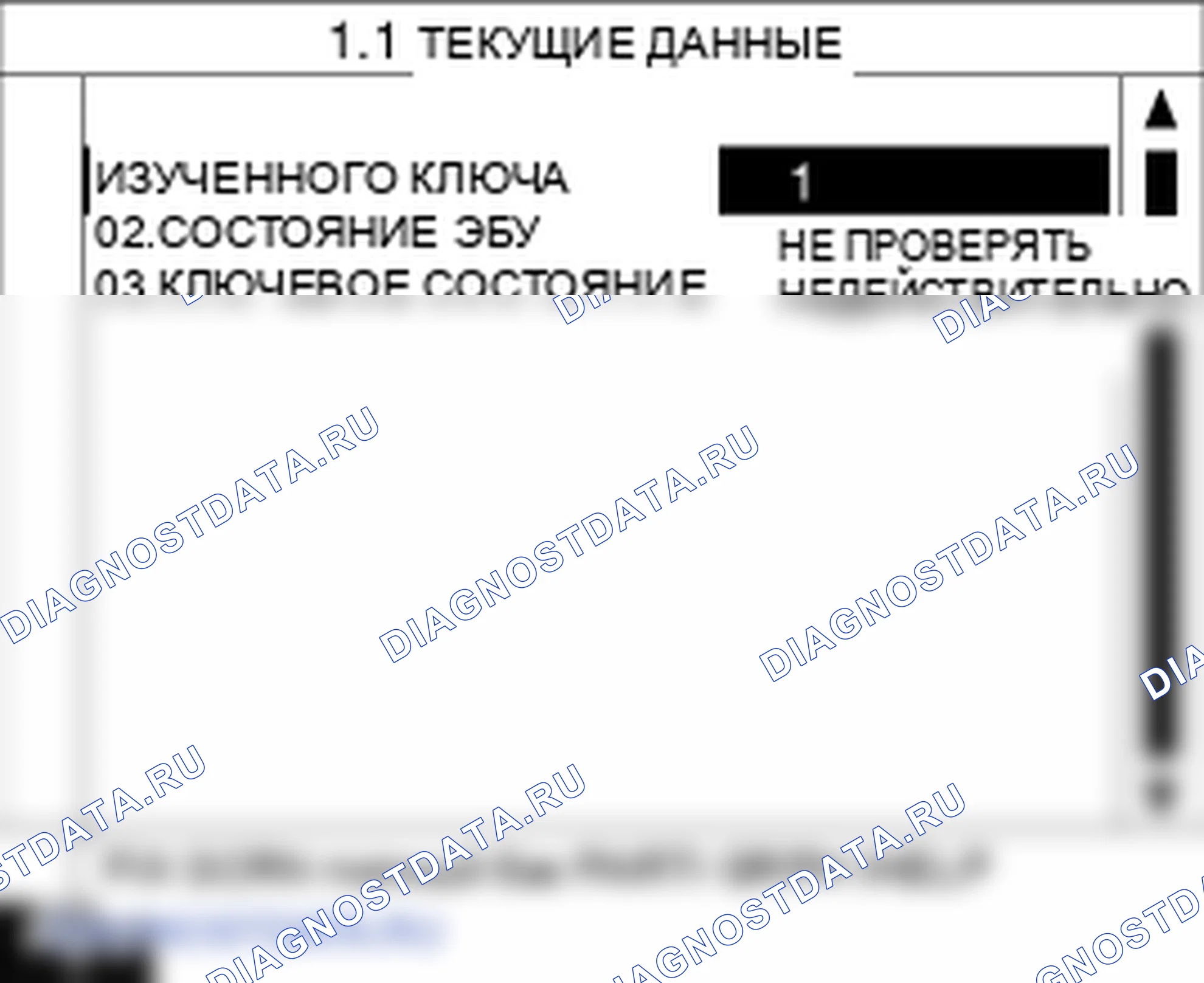 Данные диагностического сканера — P1695. Kia Sportage KM