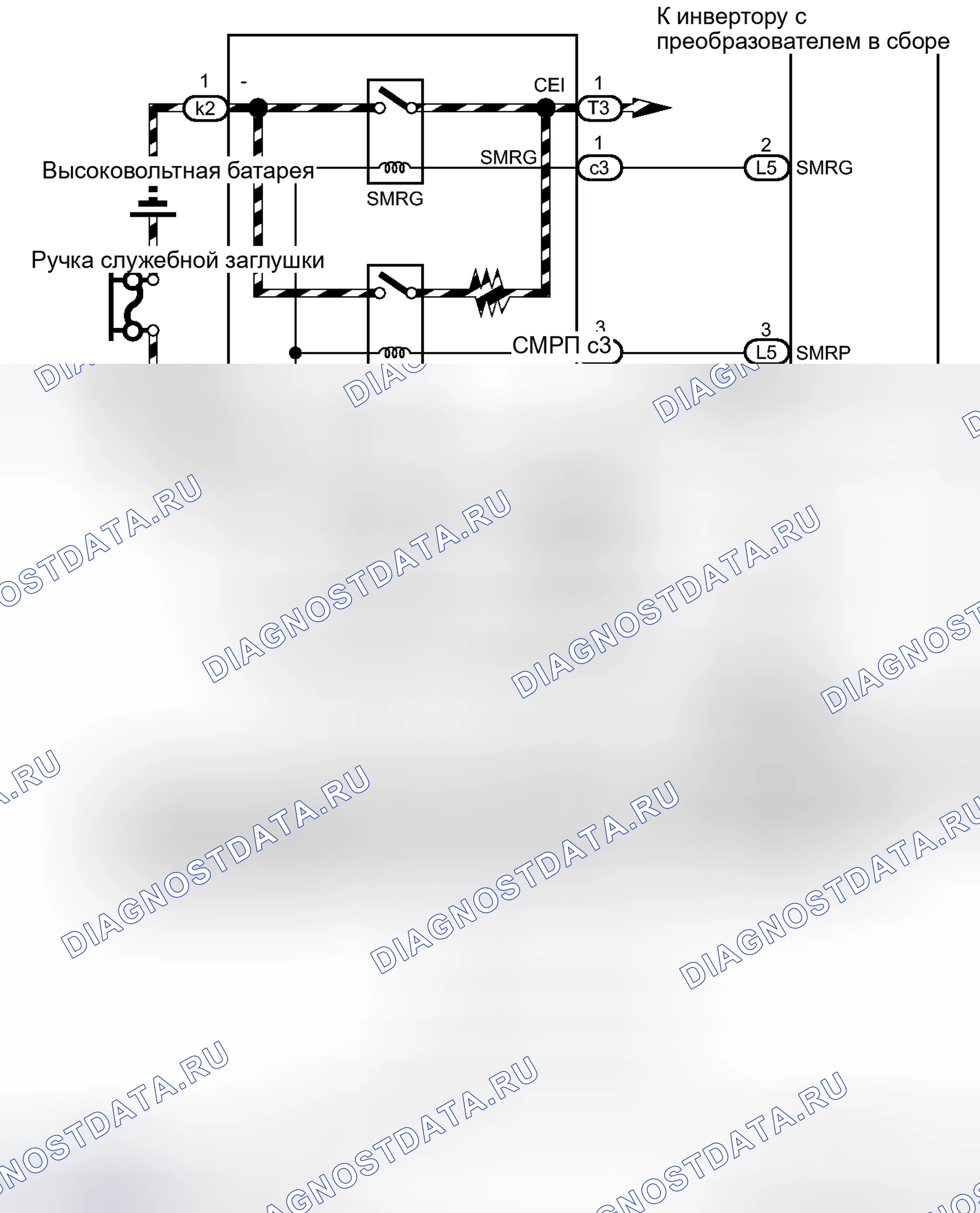Рис. 160: электросхема. Toyota Prius V I