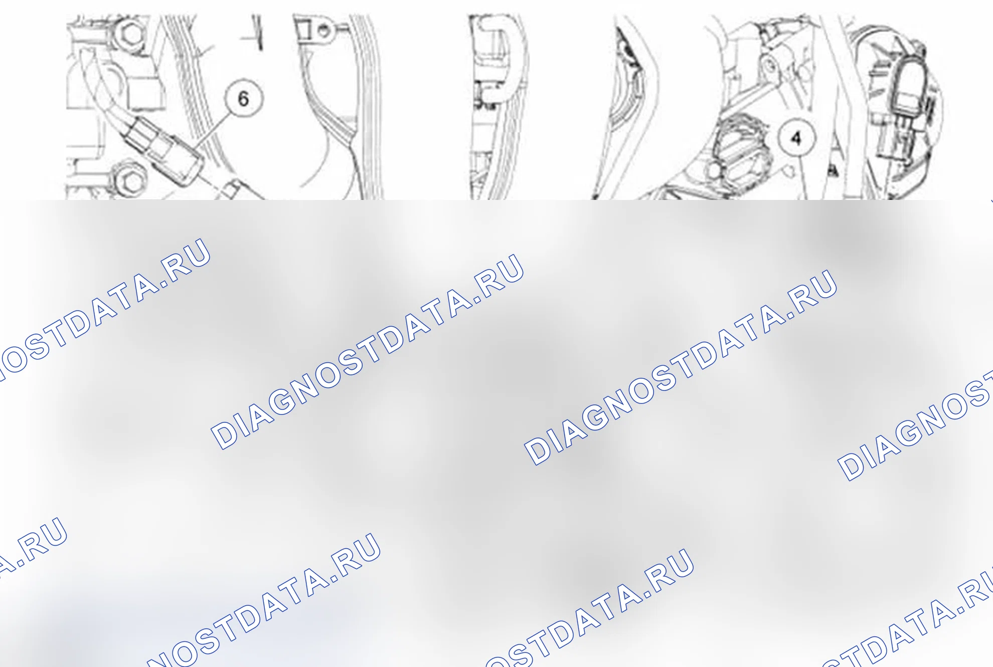 Рис. 196: Впускной коллектор (вид 1 из 3). Ford Transit Connect I рестайлинг
