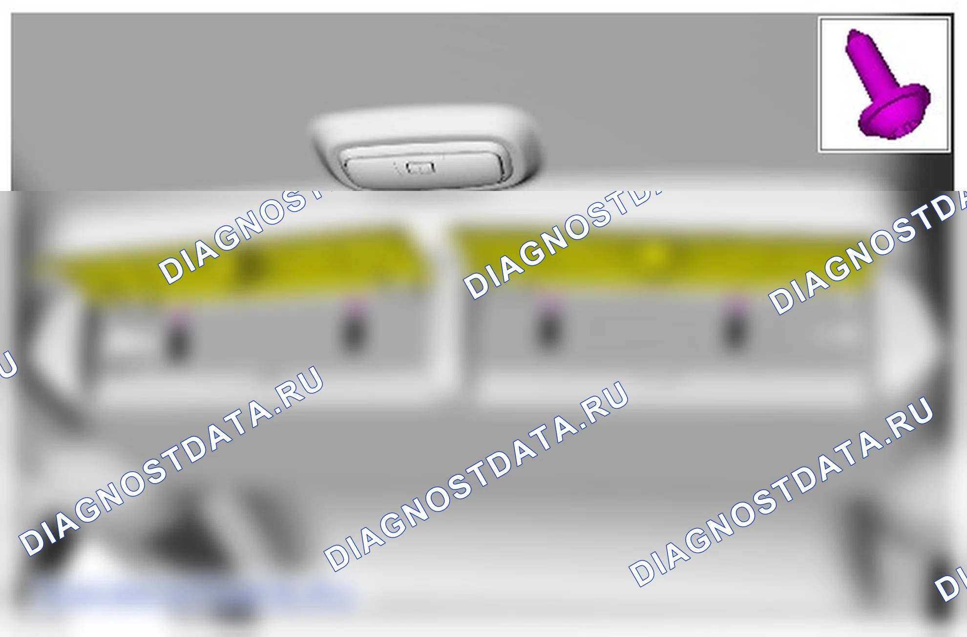 Как снять и установить заднюю потолочную консоль. Ford Transit Connect II