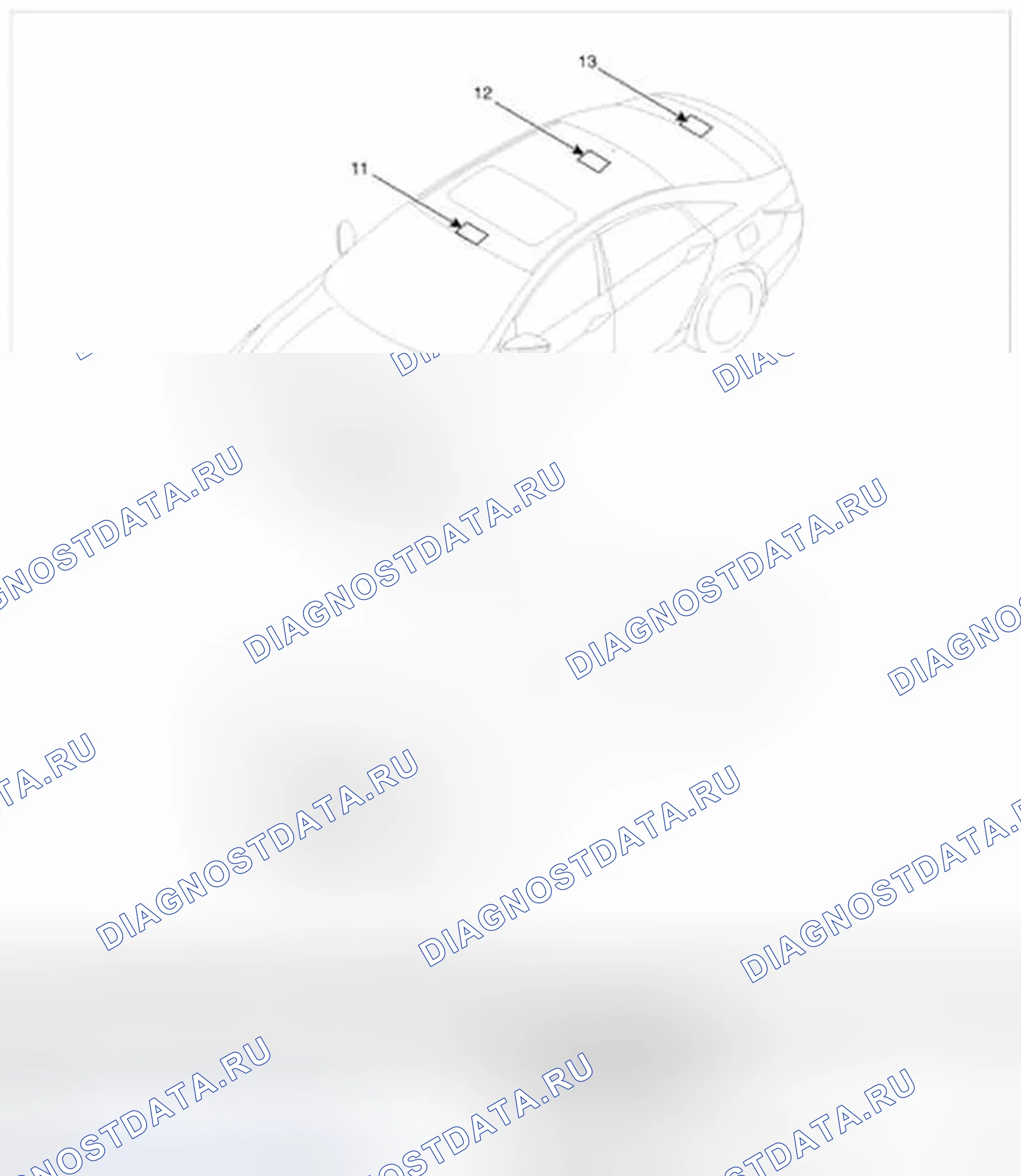 Рис. 206: РАСПОЛОЖЕНИЕ КОМПОНЕНТОВ. Hyundai Sonata VI