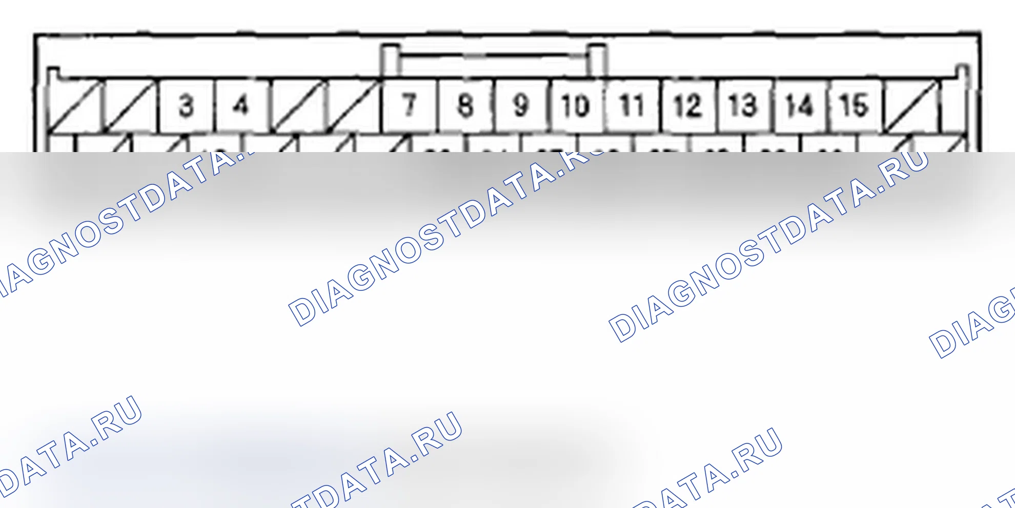 Рис. 62: РАЗЪЕМ АУДИОБЛОКА D (32P). Acura RDX I