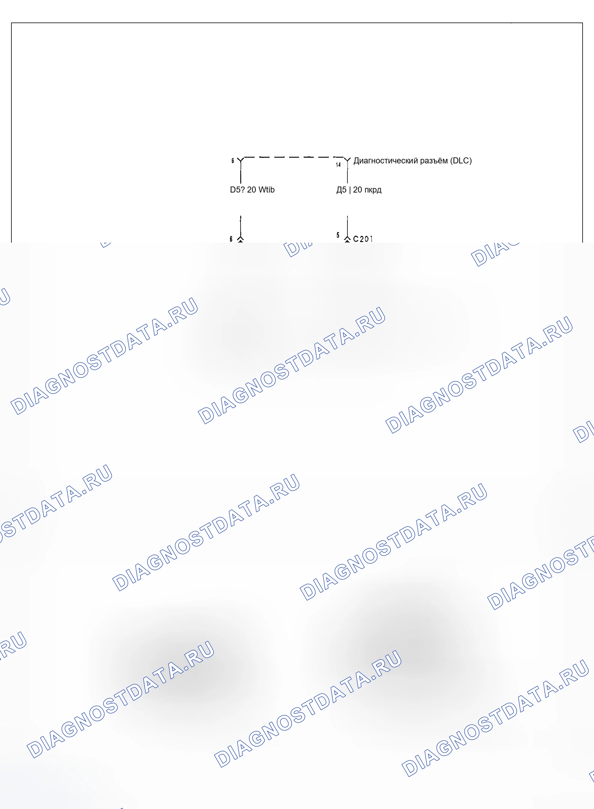Рис. 62: * CAN C DIAGNOSTIC (+) обрыв цепи. Dodge Durango II