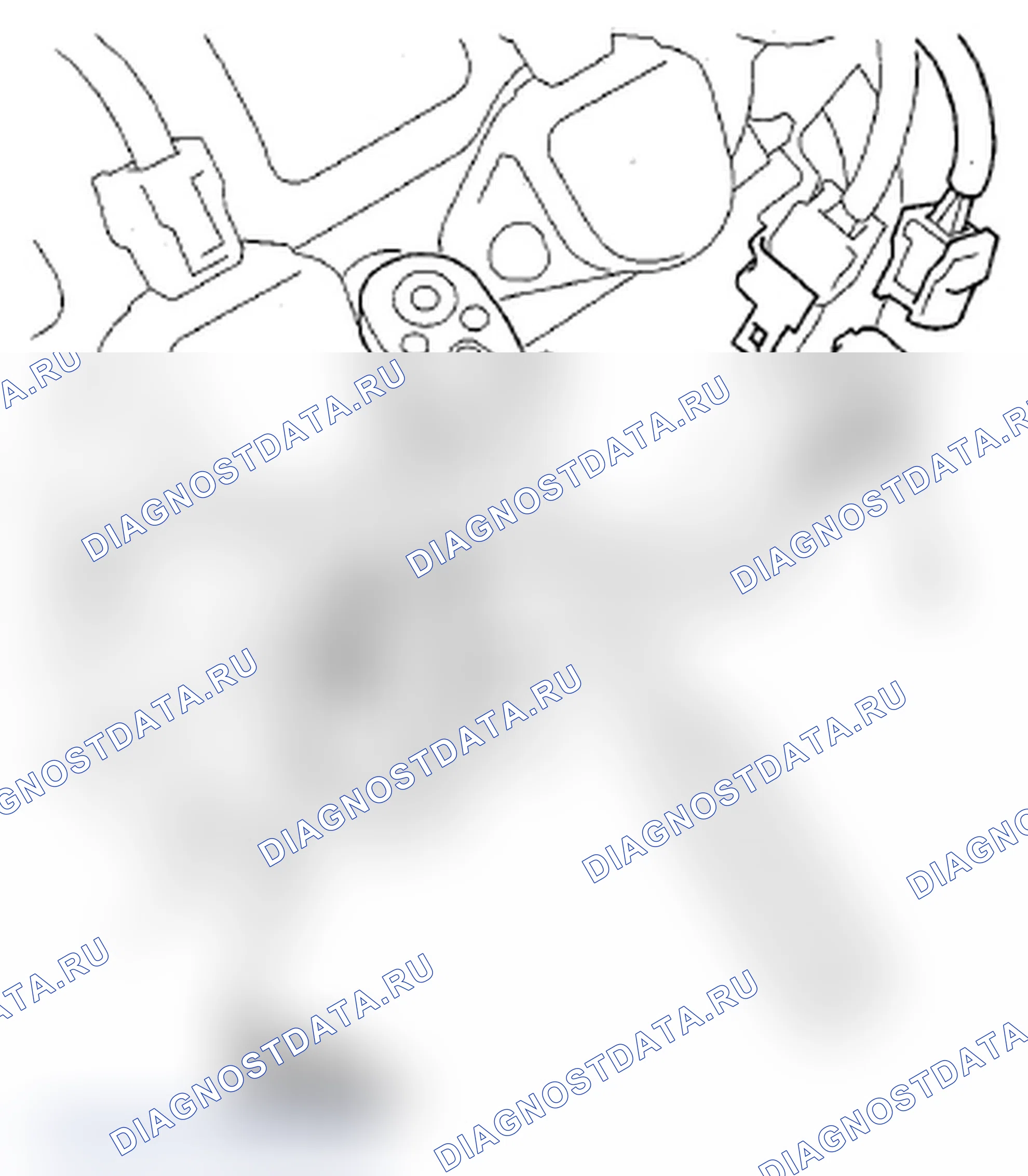 Рис. 180: Передняя банка (Банк 2). Acura MDX II рестайлинг