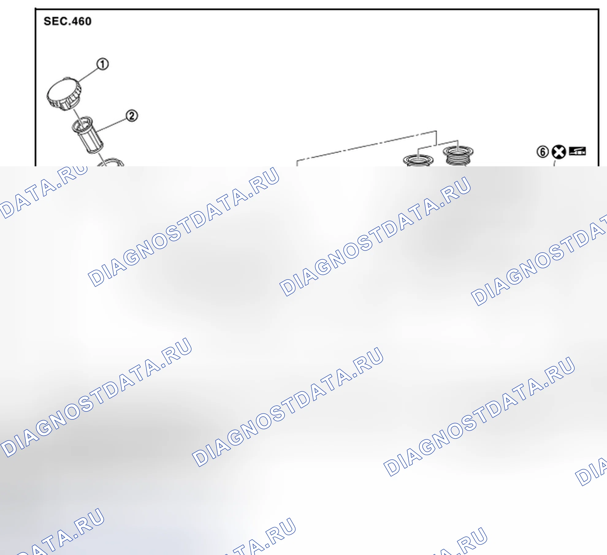 Рис. 17: Разнесенный вид. BMW 4 серия F32/F33 рестайлинг