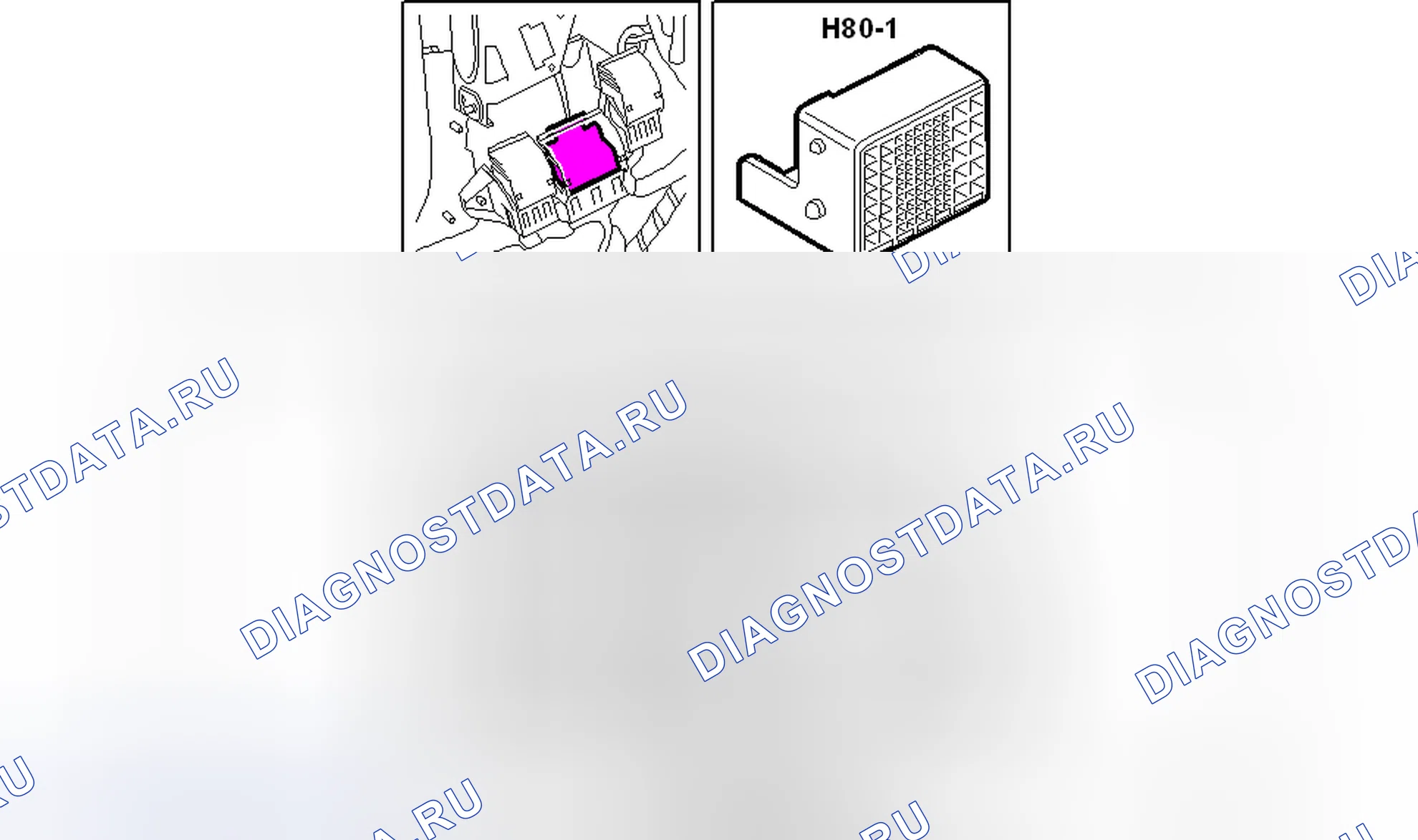 Рис. 279: Разъем H80-1. Kia Picanto III