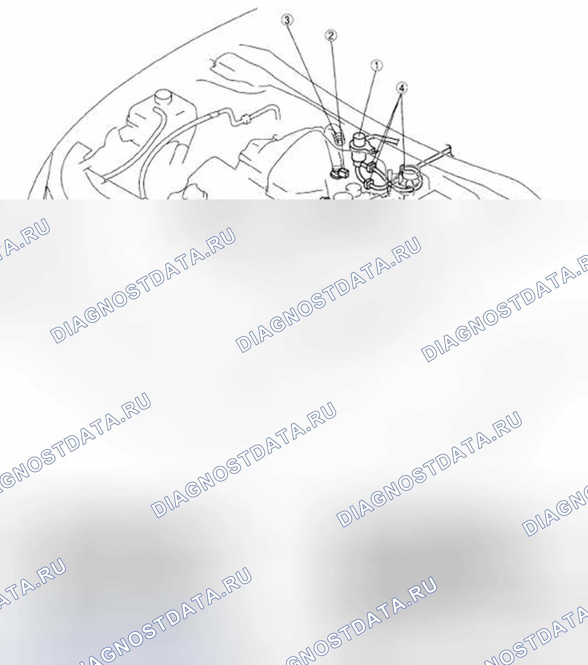 Рис. 1: Сторона моторного отсека. Mazda CX-9 I