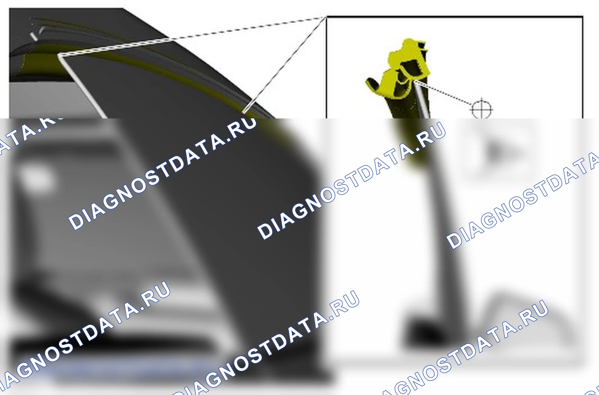 Регулировка стекла дверного окна. Ford Mustang VI