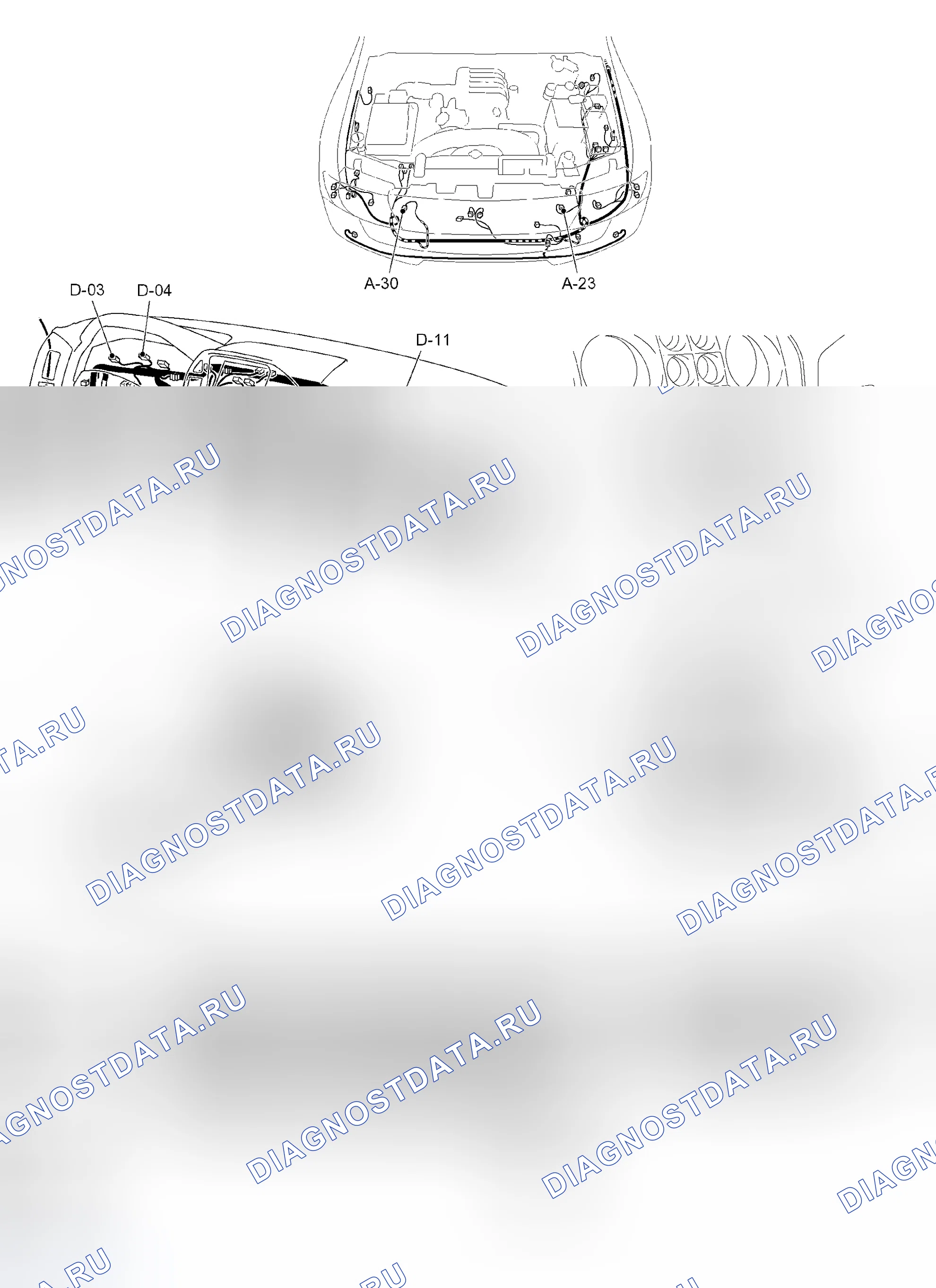 Рис. 288: СХЕМЫ КОНФИГУРАЦИИ. Honda Grace I