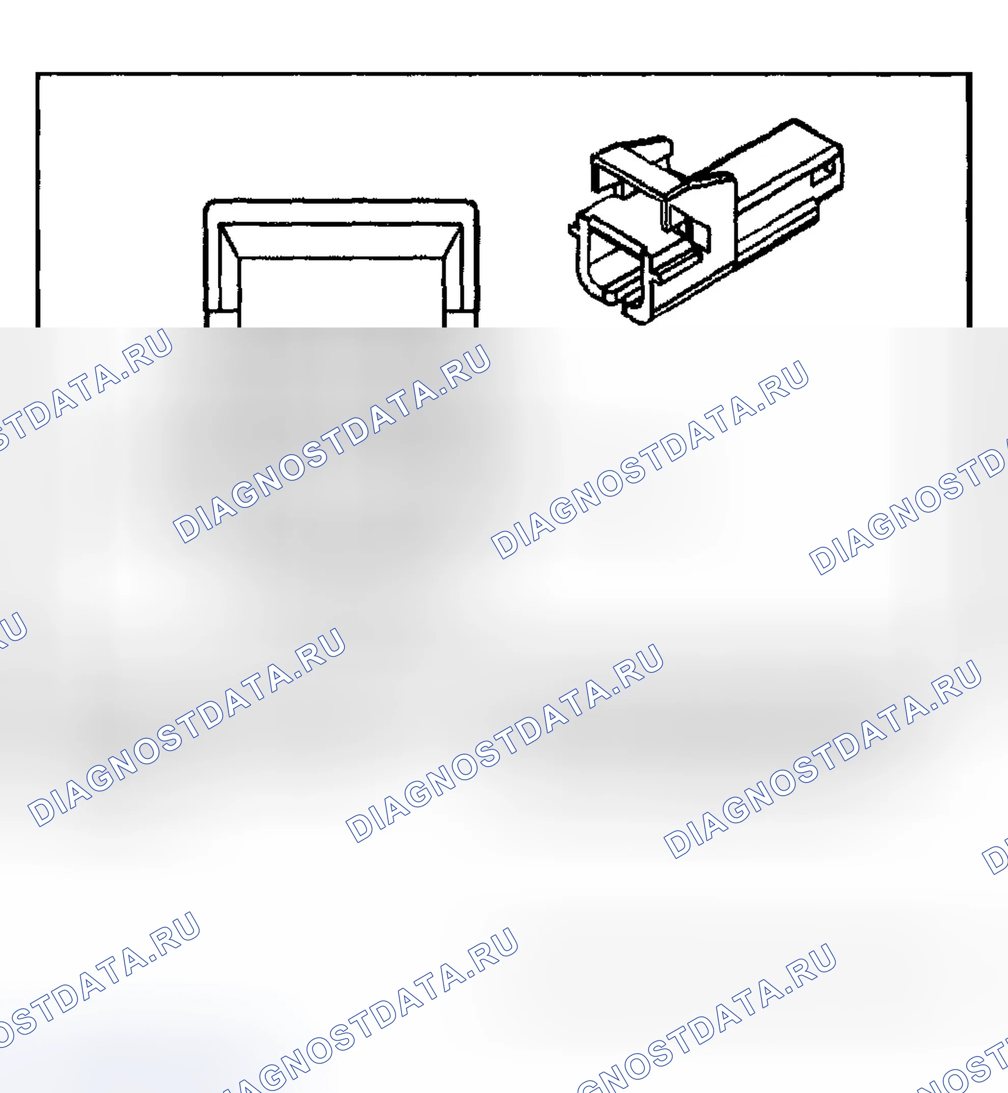 Рис. 4: Переключатель ремня безопасности - Lf. Chevrolet TrailBlazer I